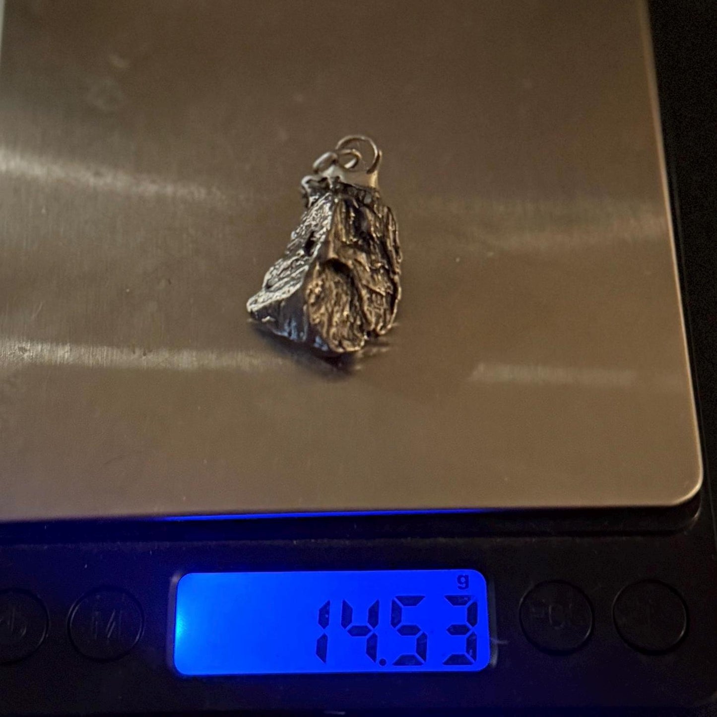 Beautiful Meteorite Campo del Cielo Pendant 14.53 Grams, Astronomy Gift, Authentic Meteorite, Meteorite Jewelry, Meteorite Pendant, COA