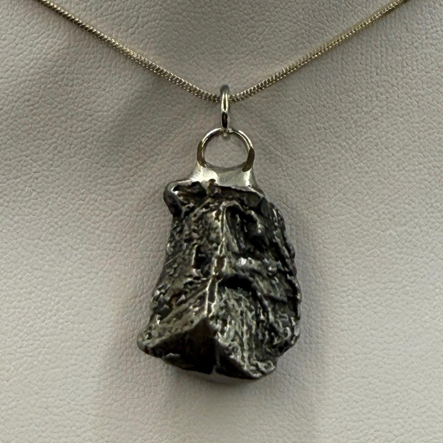 Beautiful Meteorite Campo del Cielo Pendant 14.53 Grams, Astronomy Gift, Authentic Meteorite, Meteorite Jewelry, Meteorite Pendant, COA