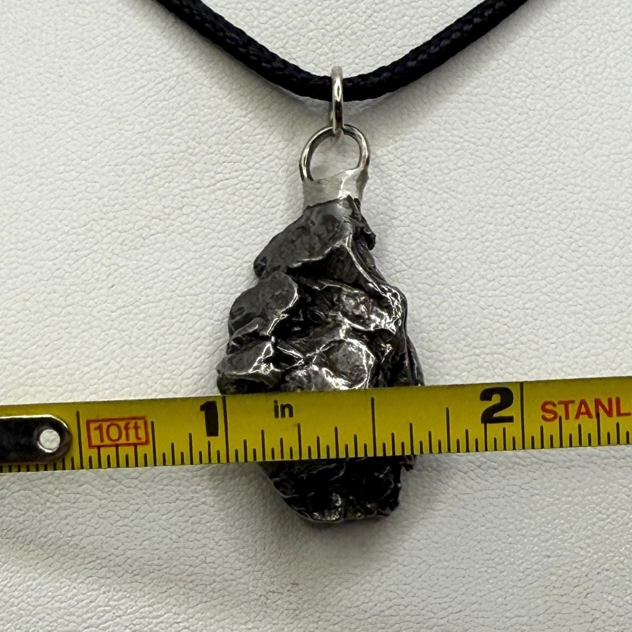Beautiful Meteorite Campo del Cielo Pendant 14.07 Grams, Astronomy Gift, Authentic Meteorite, Meteorite Jewelry, Meteorite Pendant, COA