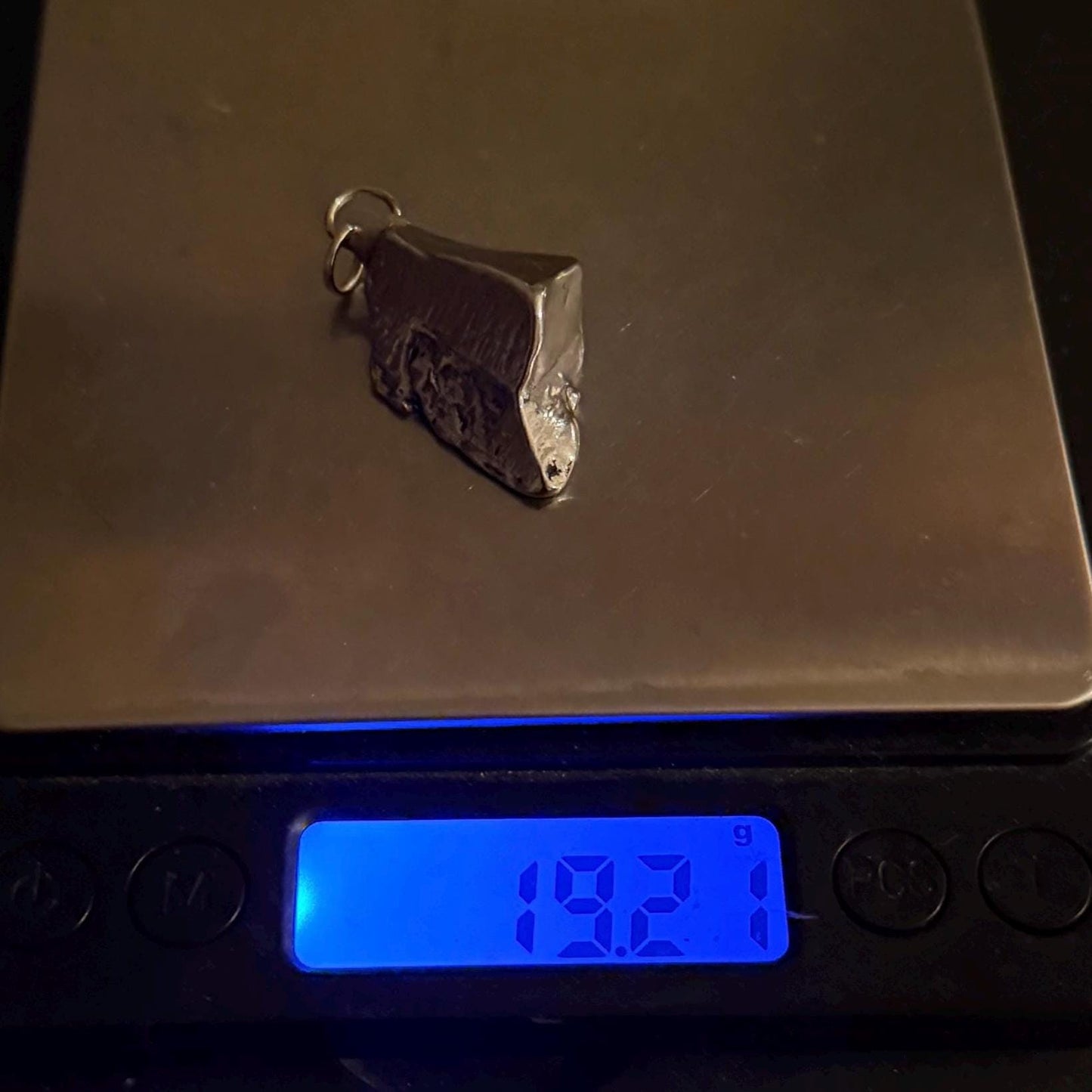 Beautiful Aletai Meteorite Pendant, 19.21 grams, Astronomy Gift, Authentic Meteorite, Meteorite Jewelry, Meteorite Pendant, COA, Space Gift