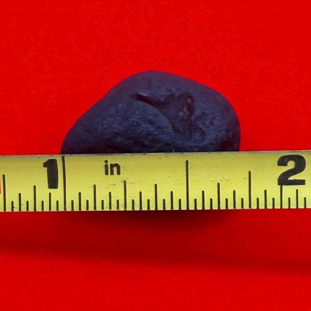 Saffordite Specimen, Cintamani, Rare and Beautiful,  Triangle on Surface, Shamanic, Arizona, Pseudotektite, Obsidian, Metaphysical, 4.68g