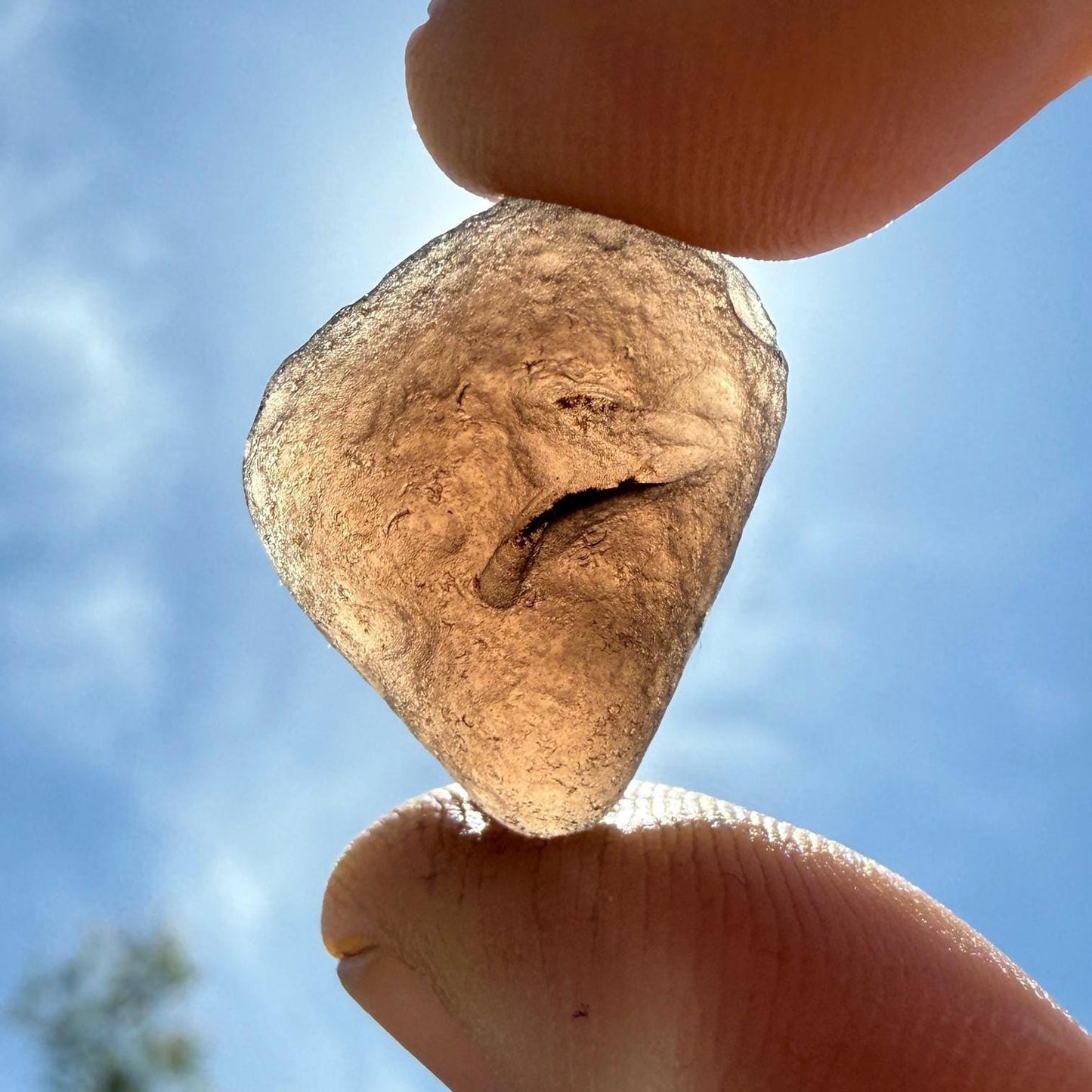 Saffordite Specimen, Cintamani, Rare and Beautiful,  Triangle on Surface, Shamanic, Arizona, Pseudotektite, Obsidian, Metaphysical, 4.68g