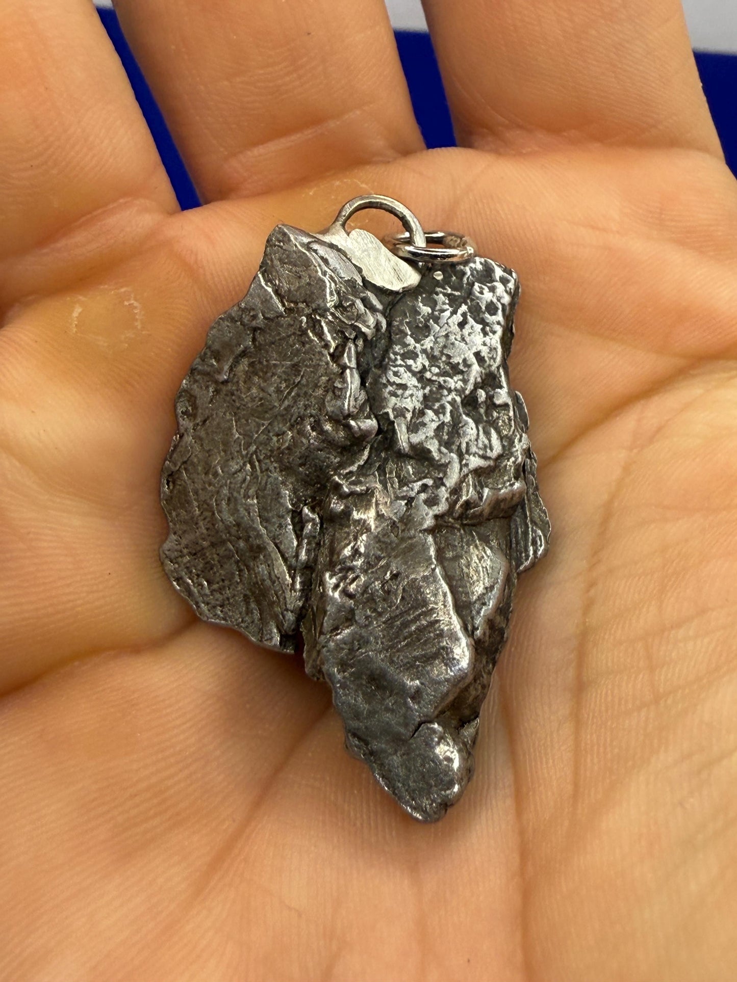 Beautiful Aletai Meteorite Pendant, 23.62 grams, Astronomy Gift, Authentic Meteorite, Meteorite Jewelry, Meteorite Pendant, COA, Space Gift