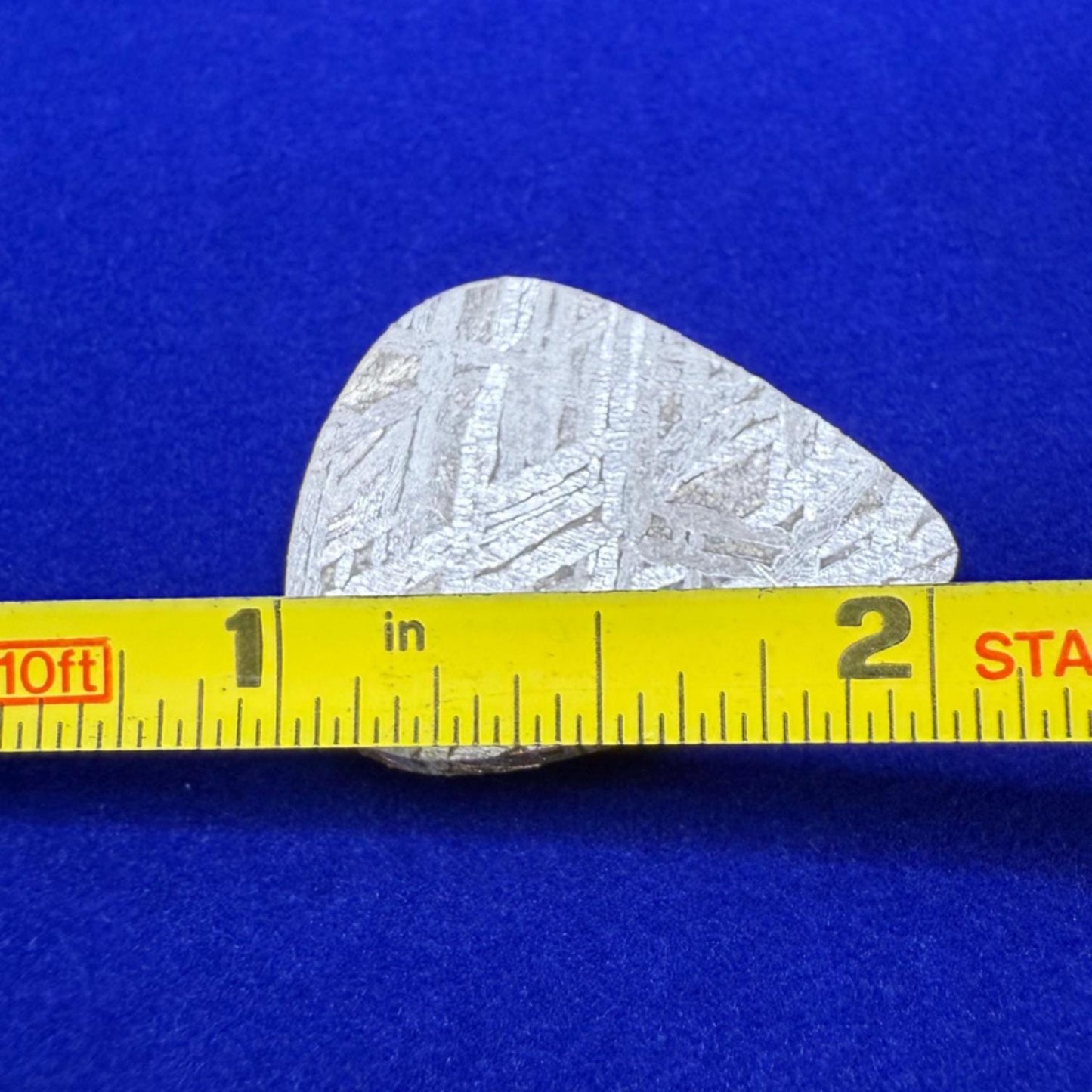 Aletai Meteorite Guitar Pick, Etched & Polished, 8.01g, Authentic Iron Meteorite, Truly Out of This World, Unique Music Gift, Astronomy Gift