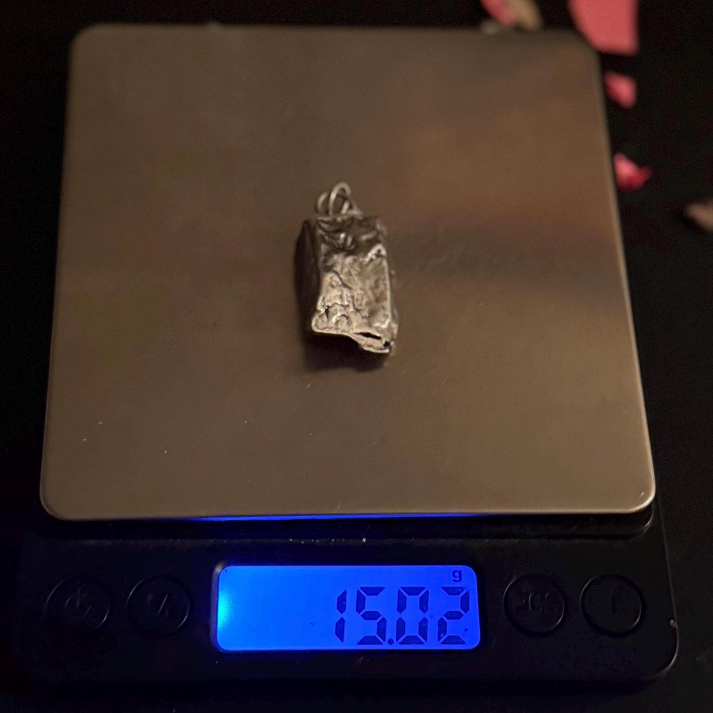Beautiful Aletai Meteorite Pendant, 15.02 grams, Astronomy Gift, Authentic Meteorite, Meteorite Jewelry, Meteorite Pendant, COA
