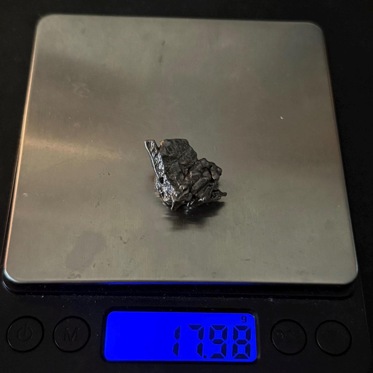 Unique Meteorite Specimen Campo del Cielo 17.98 grams, Space Gift, Energy Work, Reiki, Astronomy Gift, Display Case and Carrying Bag