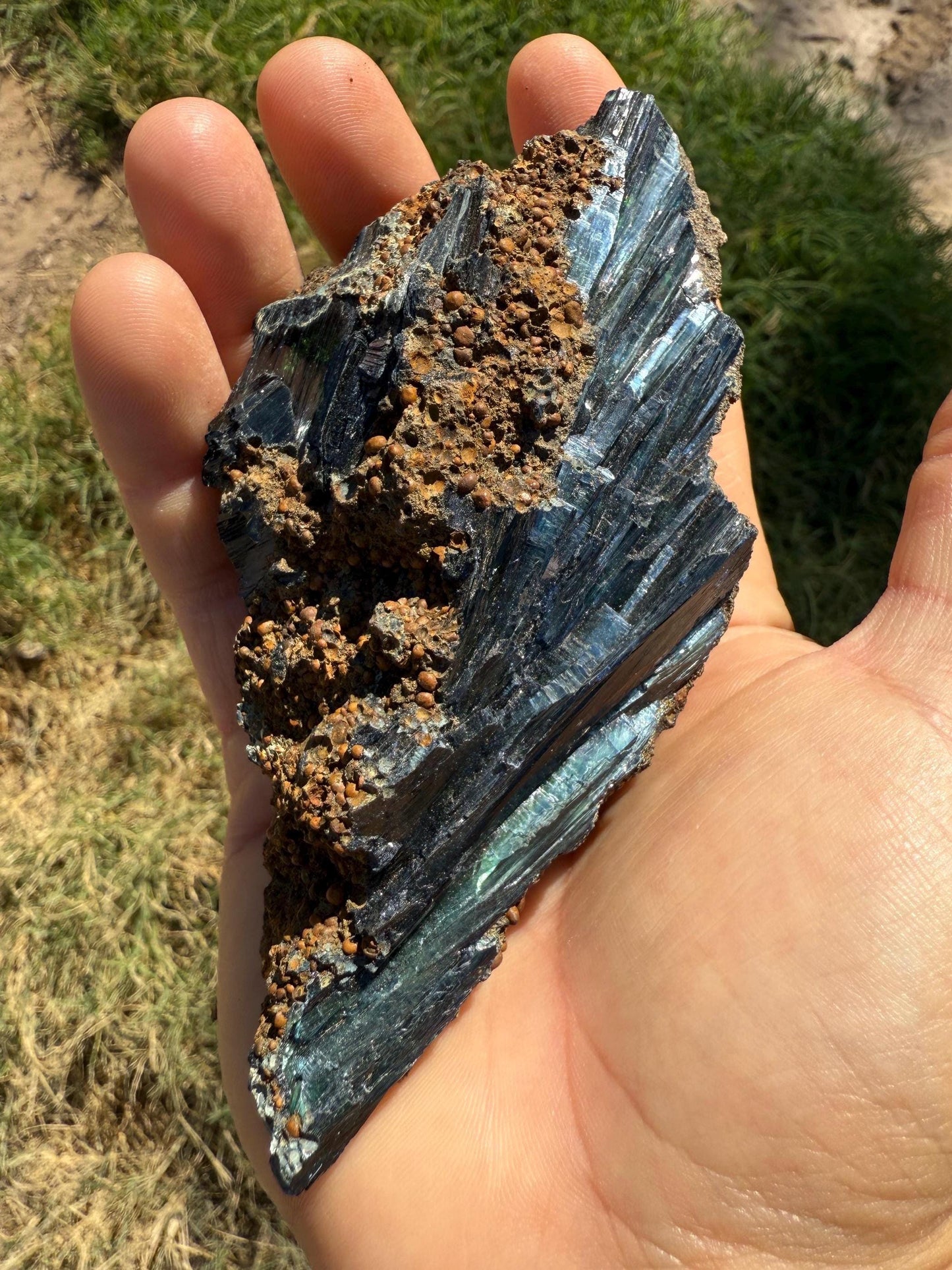 Rare Large Vivianite Crystal Specimen, Vivianite, Vivianite, Brazilian Vivianite, Reiki Energy, Crystal Collection, Reiki, 275 Grams/9.8 oz
