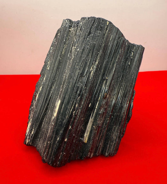 Black Tourmaline uncut natural stone, Brazilian Tourmaline, Psychic Protection, Rock Collection, Office Decor, Home Decor, 1 lb 3.0 ounces