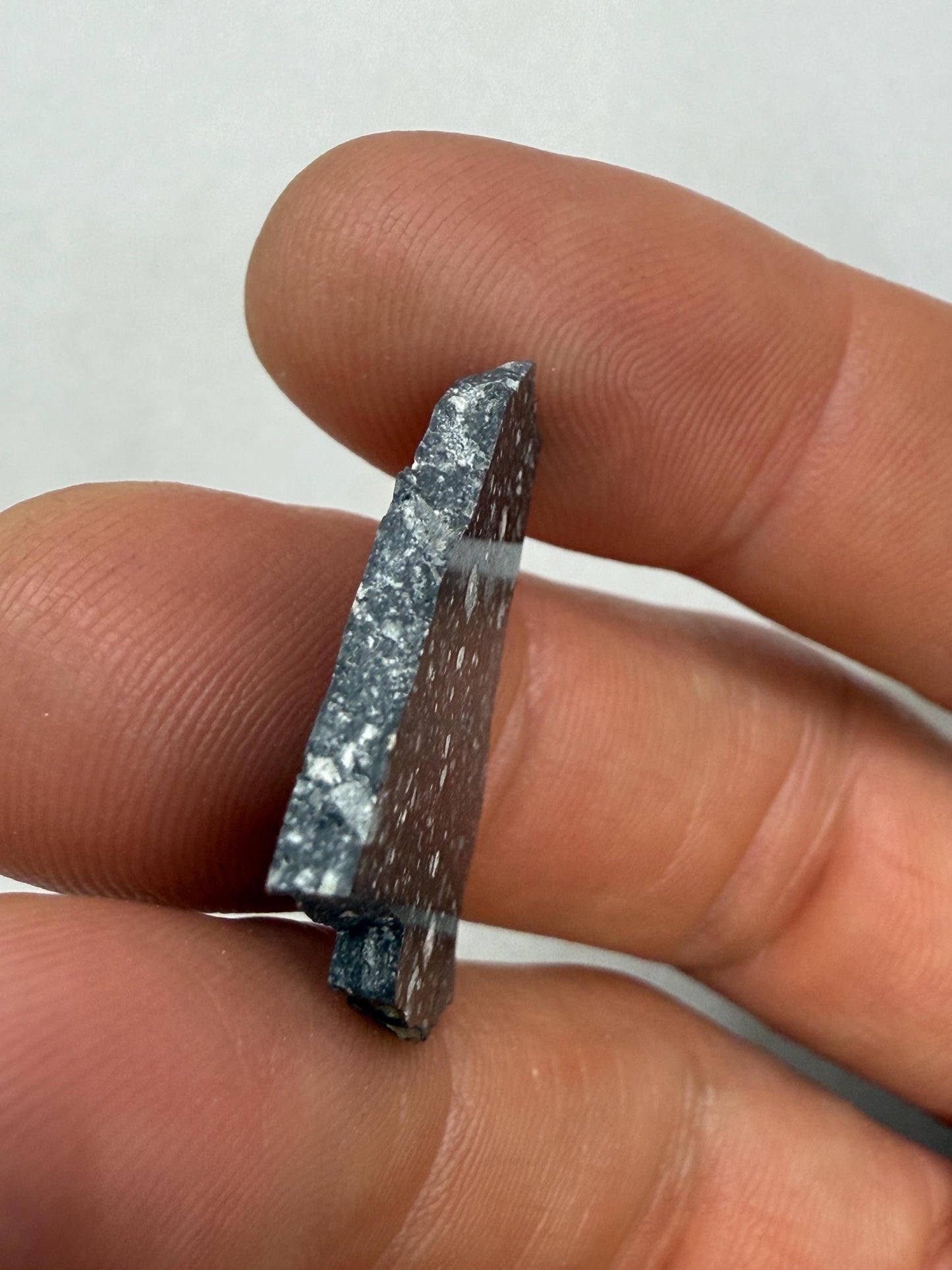NWA 17679 Lunar Meteorite Slice, Rare Feldspathic Breccia Lunar, Mauritania, Africa, Moon Rock, Astronomy Gift, 2.38 grams