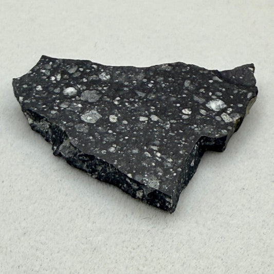NWA 17679 Lunar Meteorite Slice, Rare Feldspathic Breccia Lunar, Mauritania, Africa, Moon Rock, Astronomy Gift, 2.38 grams