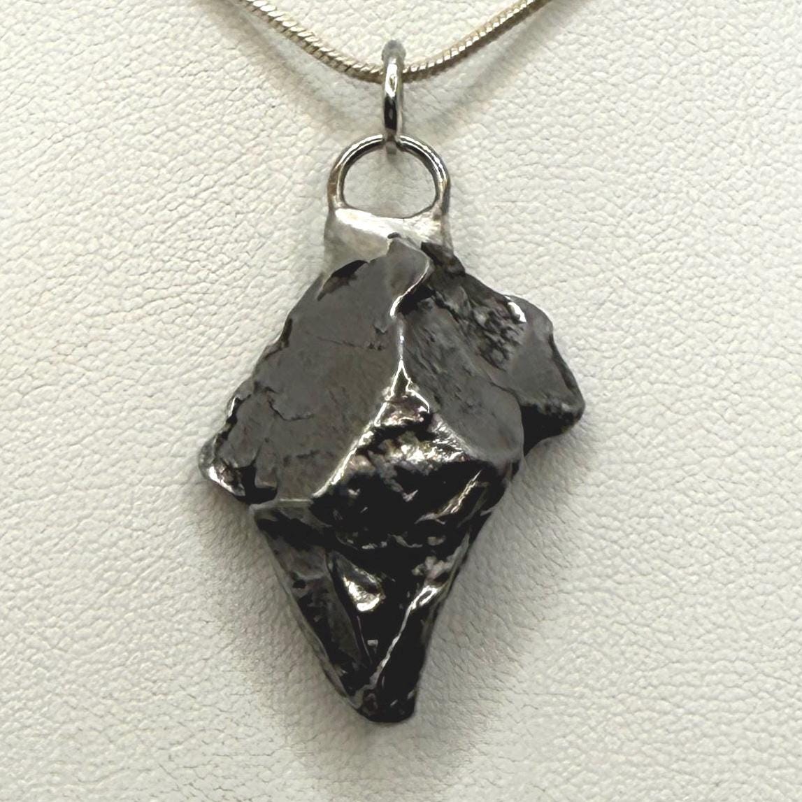 Beautiful Aletai Meteorite Pendant, 12.62 grams, Astronomy Gift, Authentic Meteorite, Meteorite Jewelry, Meteorite Pendant, COA, Space Gift
