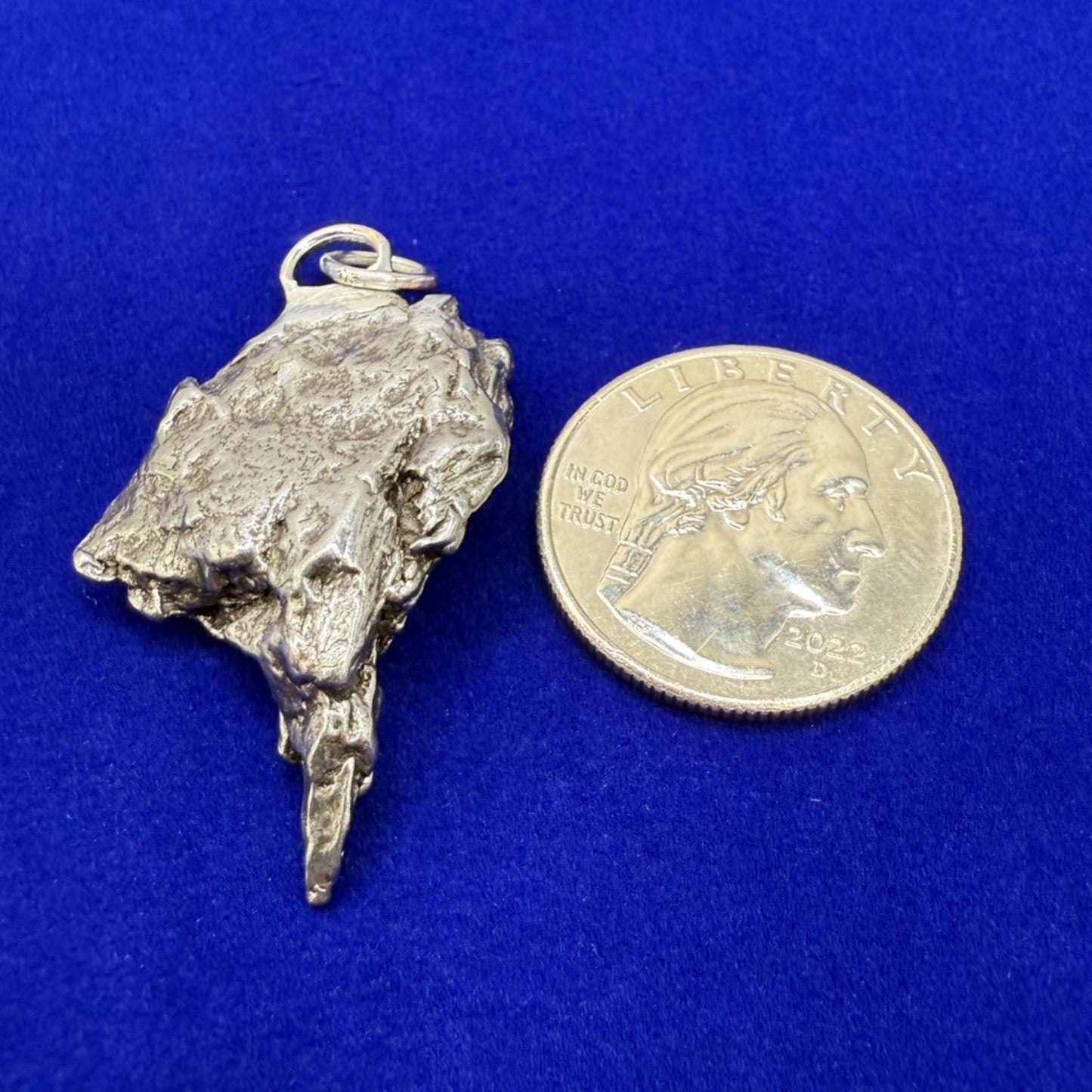 Beautiful Meteorite Campo del Cielo Pendant 15.12 Grams, Astronomy Gift, Authentic Meteorite, Meteorite Jewelry, Meteorite Pendant, COA