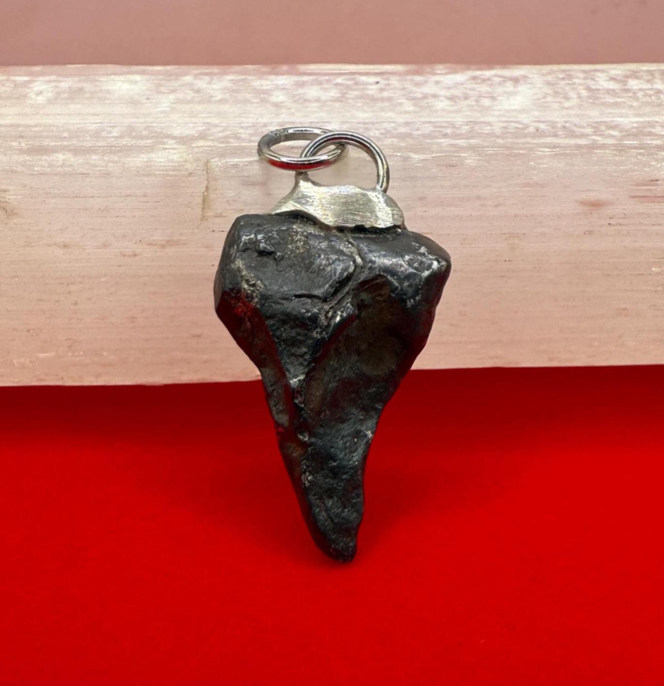 Agoudal Meteorite Pendant, Agoudal, Astronomy Gift, Space Gift, Iron Meteorite, Handmade Pendant, Authentic Iron Meteorite, 6.18 Grams