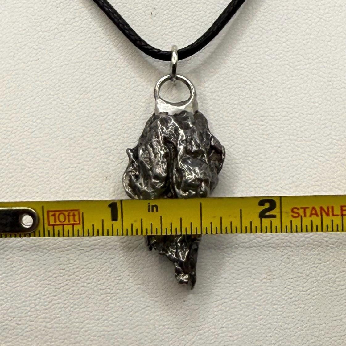Beautiful Meteorite Campo del Cielo Pendant 12.56 Grams, Astronomy Gift, Authentic Meteorite, Meteorite Jewelry, Meteorite Pendant, COA