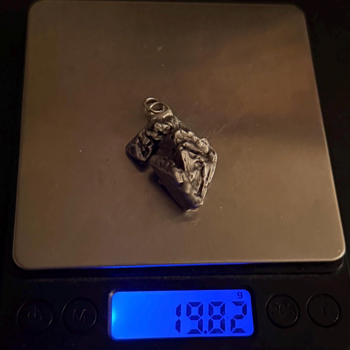 Beautiful Aletai Meteorite Pendant, 19.82 grams, Astronomy Gift, Authentic Meteorite, Meteorite Jewelry, Meteorite Pendant, COA, Space Gift