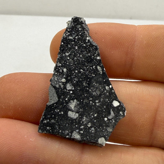 NWA 17679 Lunar Meteorite Slice, Rare Feldspathic Breccia Lunar, Mauritania, Africa, Moon Rock, Astronomy Gift, 3.18 grams