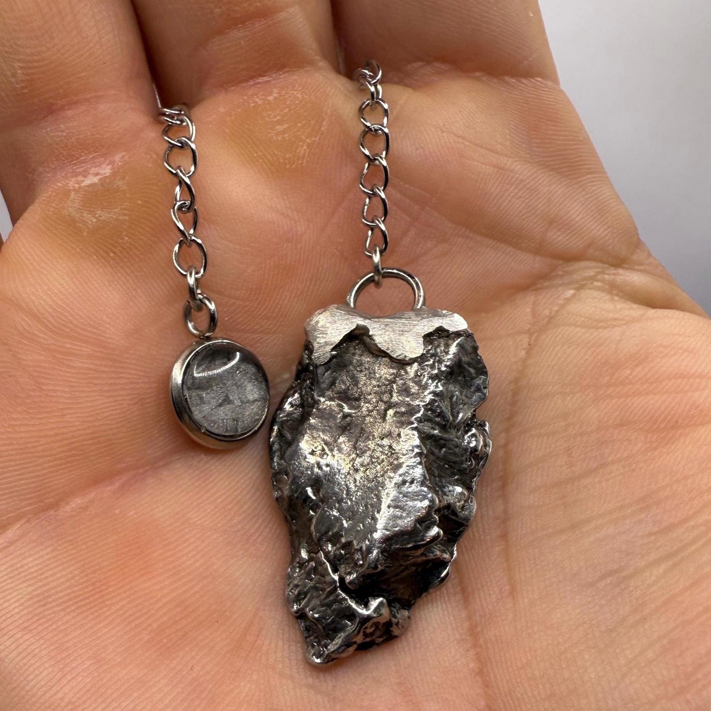 Beautiful Aletai Meteorite Pendulum, 16.60 grams, Astronomy Gift, Meditation Tool, Authentic Meteorite, Pendulum, Meteorite Pendant