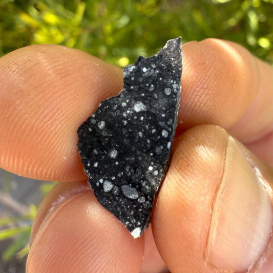 NWA 17679 Lunar Meteorite Slice, Rare Feldspathic Breccia Lunar, Mauritania, Africa, Moon Rock, Astronomy Gift, 0.69 grams