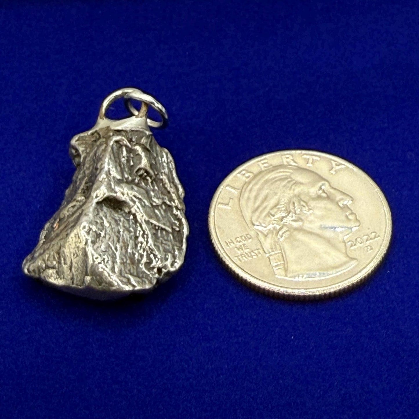 Beautiful Meteorite Campo del Cielo Pendant 14.53 Grams, Astronomy Gift, Authentic Meteorite, Meteorite Jewelry, Meteorite Pendant, COA