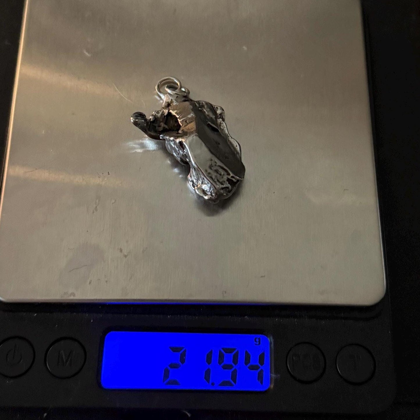 Beautiful Aletai Meteorite Pendant, 21.94 grams, Astronomy Gift, Authentic Meteorite, Meteorite Jewelry, Meteorite Pendant, COA, Space Gift