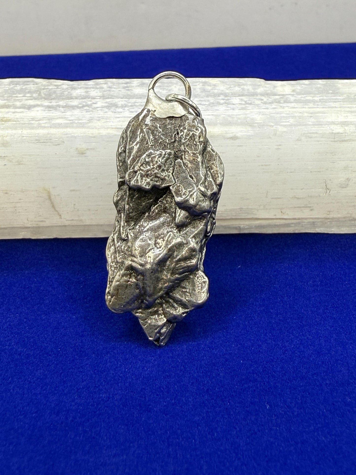 Beautiful Meteorite Campo del Cielo Pendant 13.65 Grams, Astronomy Gift, Authentic Meteorite, Meteorite Jewelry, Meteorite Pendant, COA