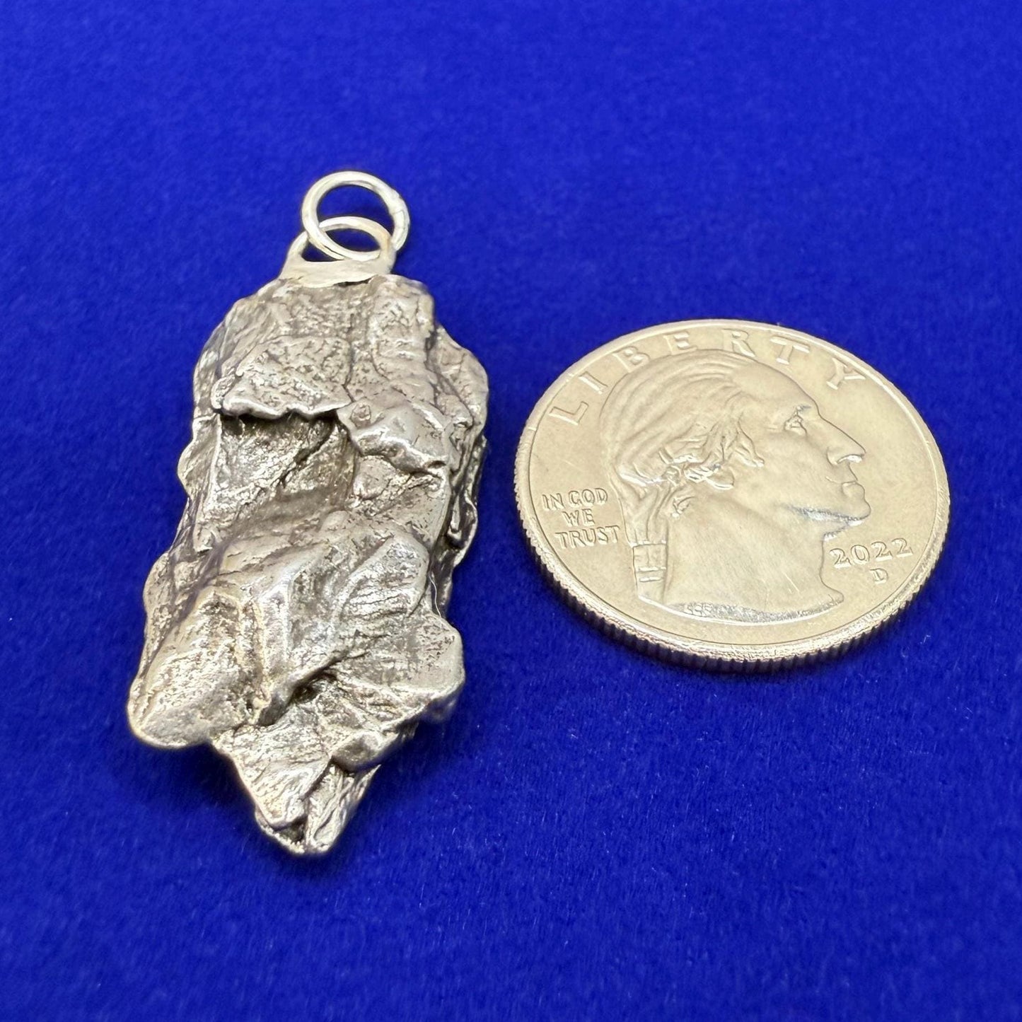Beautiful Meteorite Campo del Cielo Pendant 13.65 Grams, Astronomy Gift, Authentic Meteorite, Meteorite Jewelry, Meteorite Pendant, COA