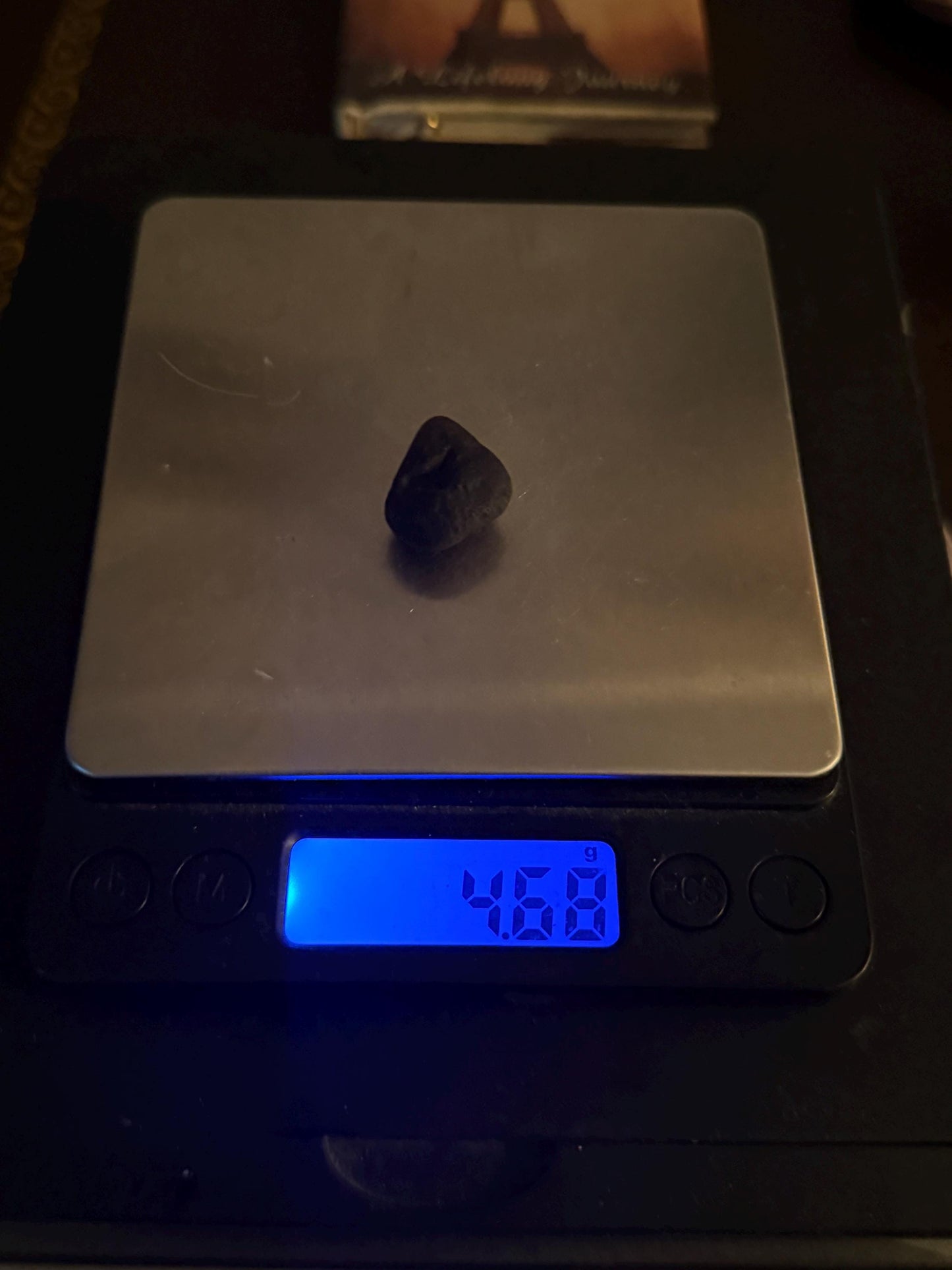 Saffordite Specimen, Cintamani, Rare and Beautiful,  Triangle on Surface, Shamanic, Arizona, Pseudotektite, Obsidian, Metaphysical, 4.68g