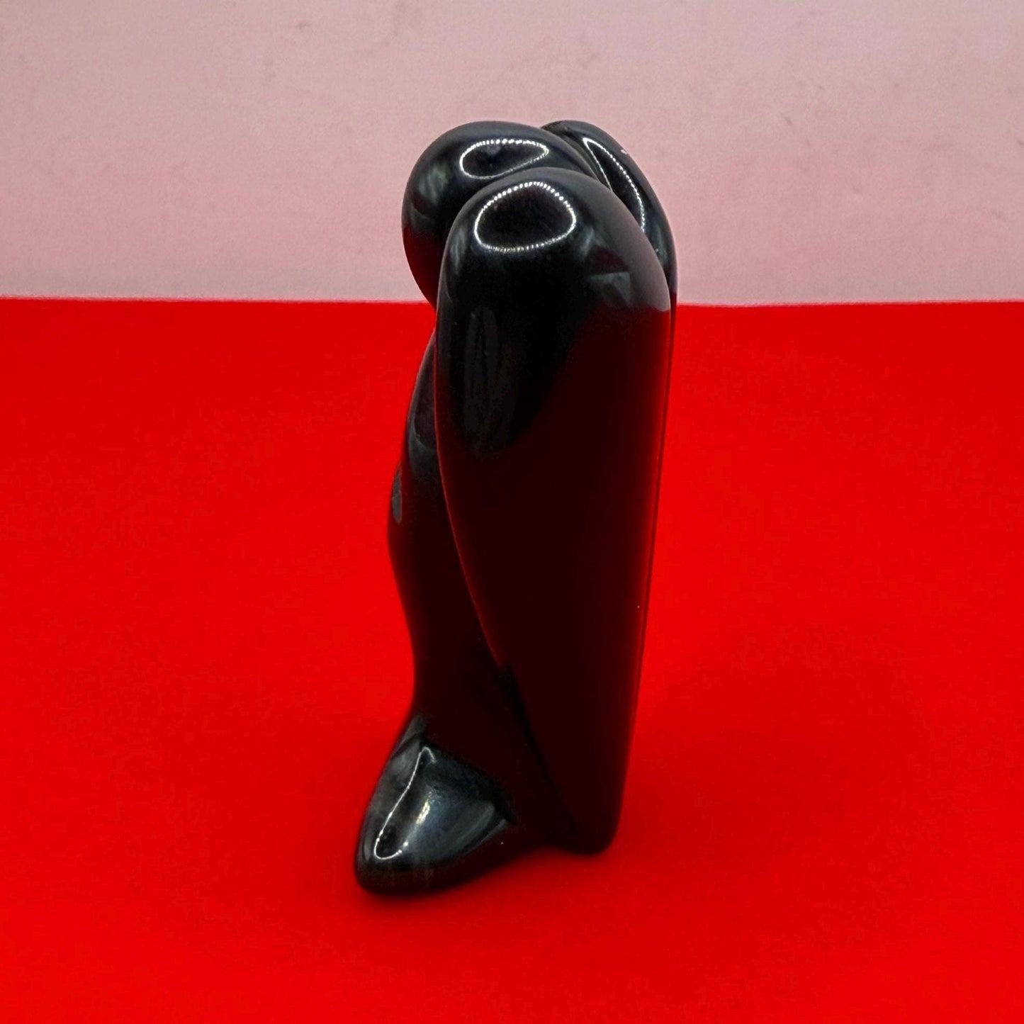 Obsidian Angel, Pocket Stone, Protection Stone, Guardian Angel, Black Angel Figurine, Angel Statue, 35.44 grams