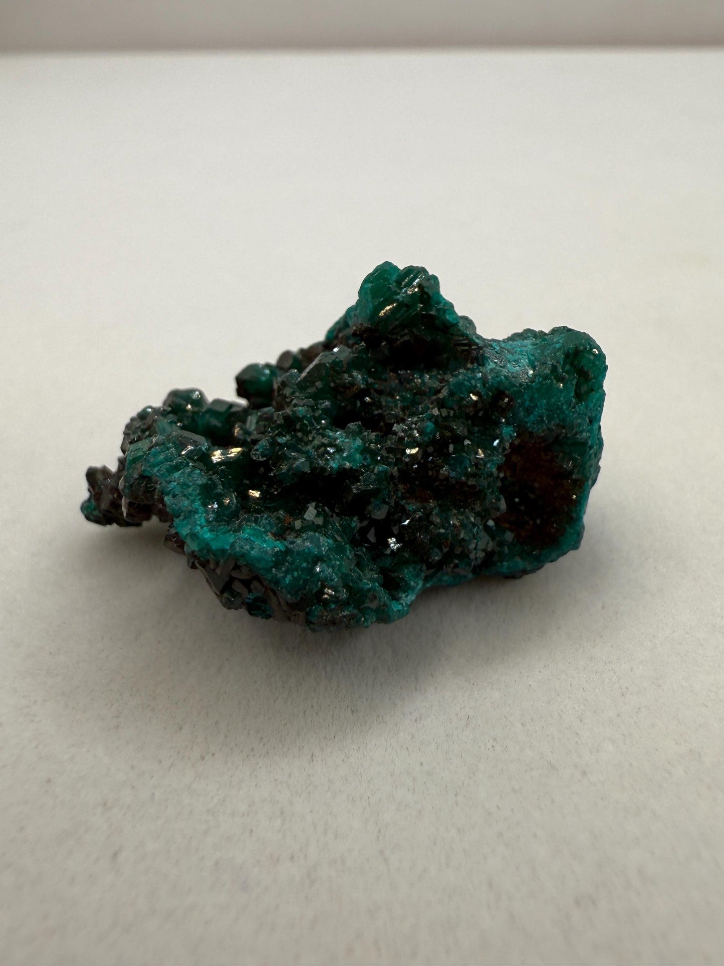 Dioptase Crystal Cluster: Congo Emerald Green Gemstone, Reiki Healing, 5.96g