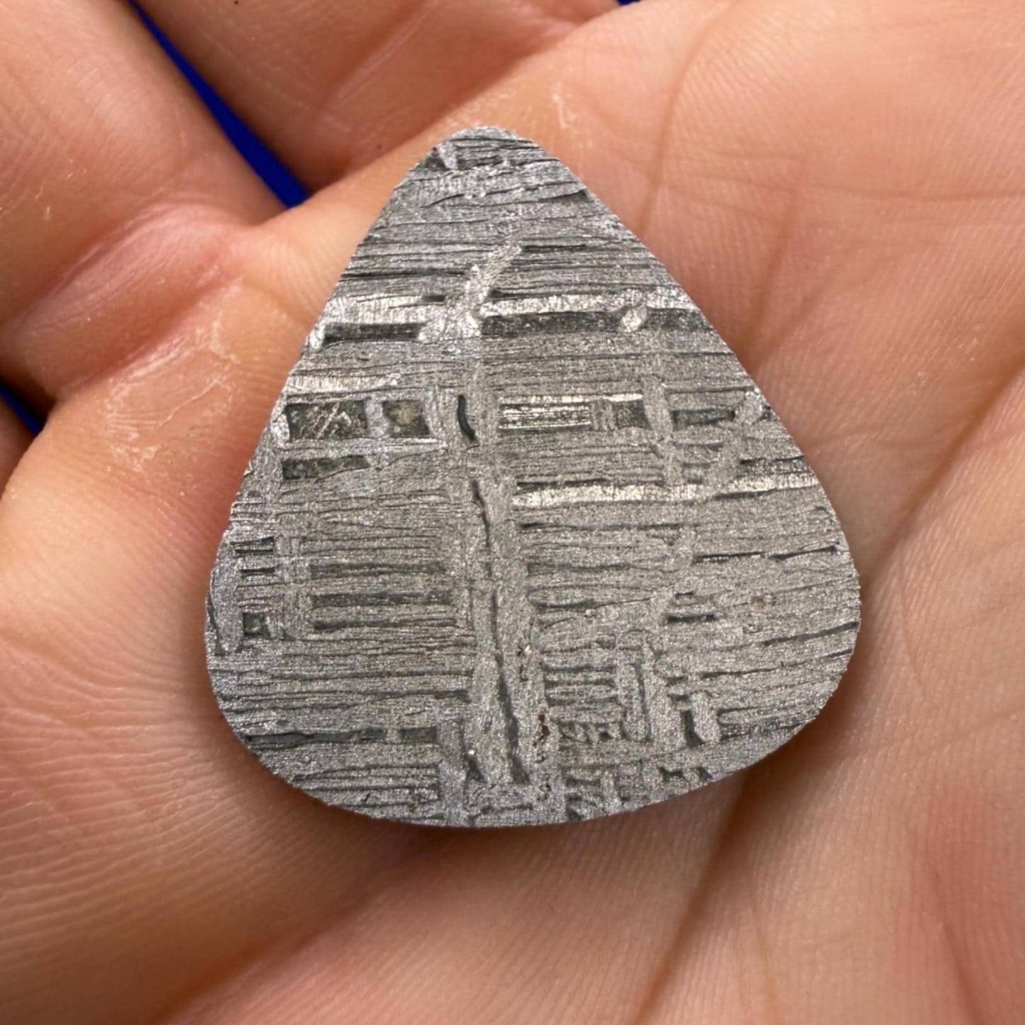 Aletai Meteorite Guitar Pick, Etched & Polished, 8.02g, Authentic Iron Meteorite, Truly Out of This World, Unique Music Gift, Astronomy Gift