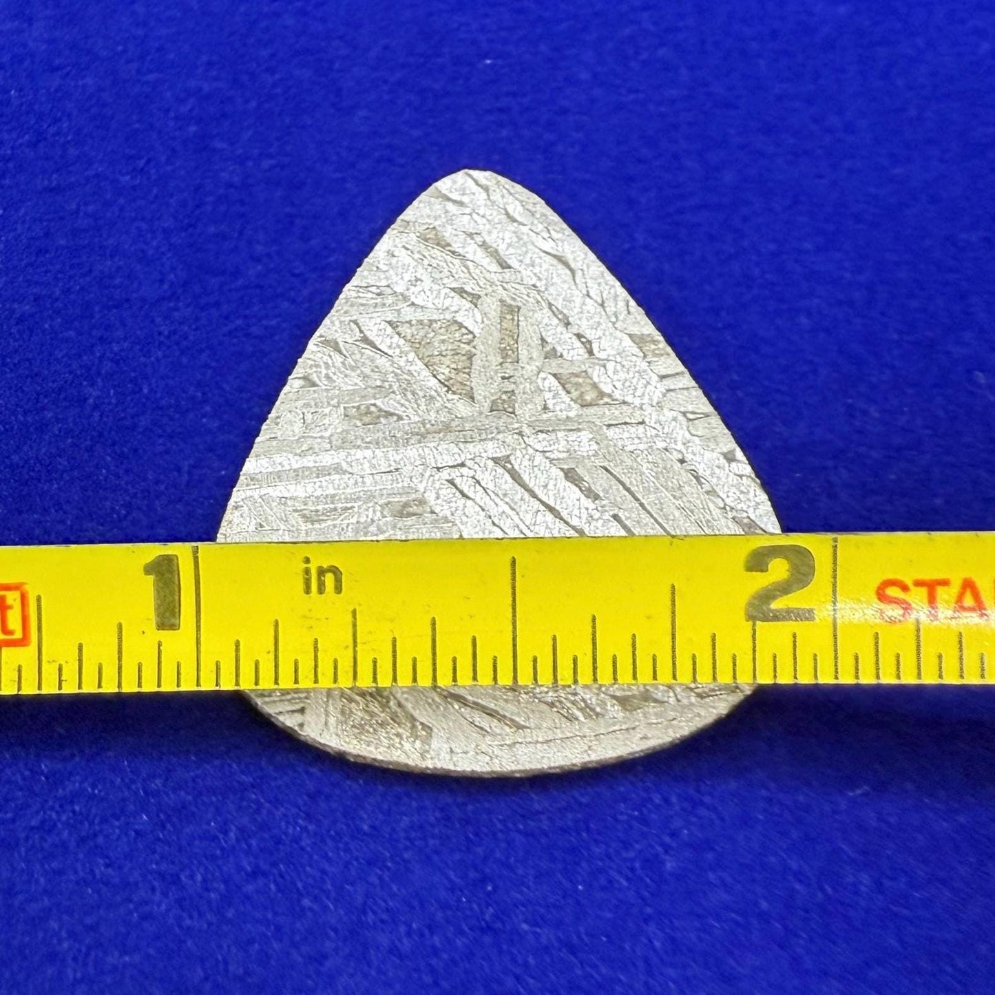Aletai Meteorite Guitar Pick, Etched & Polished, 8.01g, Authentic Iron Meteorite, Truly Out of This World, Unique Music Gift, Astronomy Gift