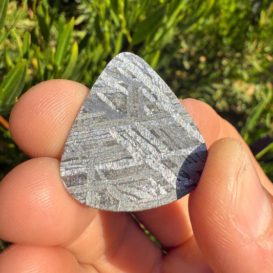 Aletai Meteorite Guitar Pick, Etched & Polished, 8.01g, Authentic Iron Meteorite, Truly Out of This World, Unique Music Gift, Astronomy Gift