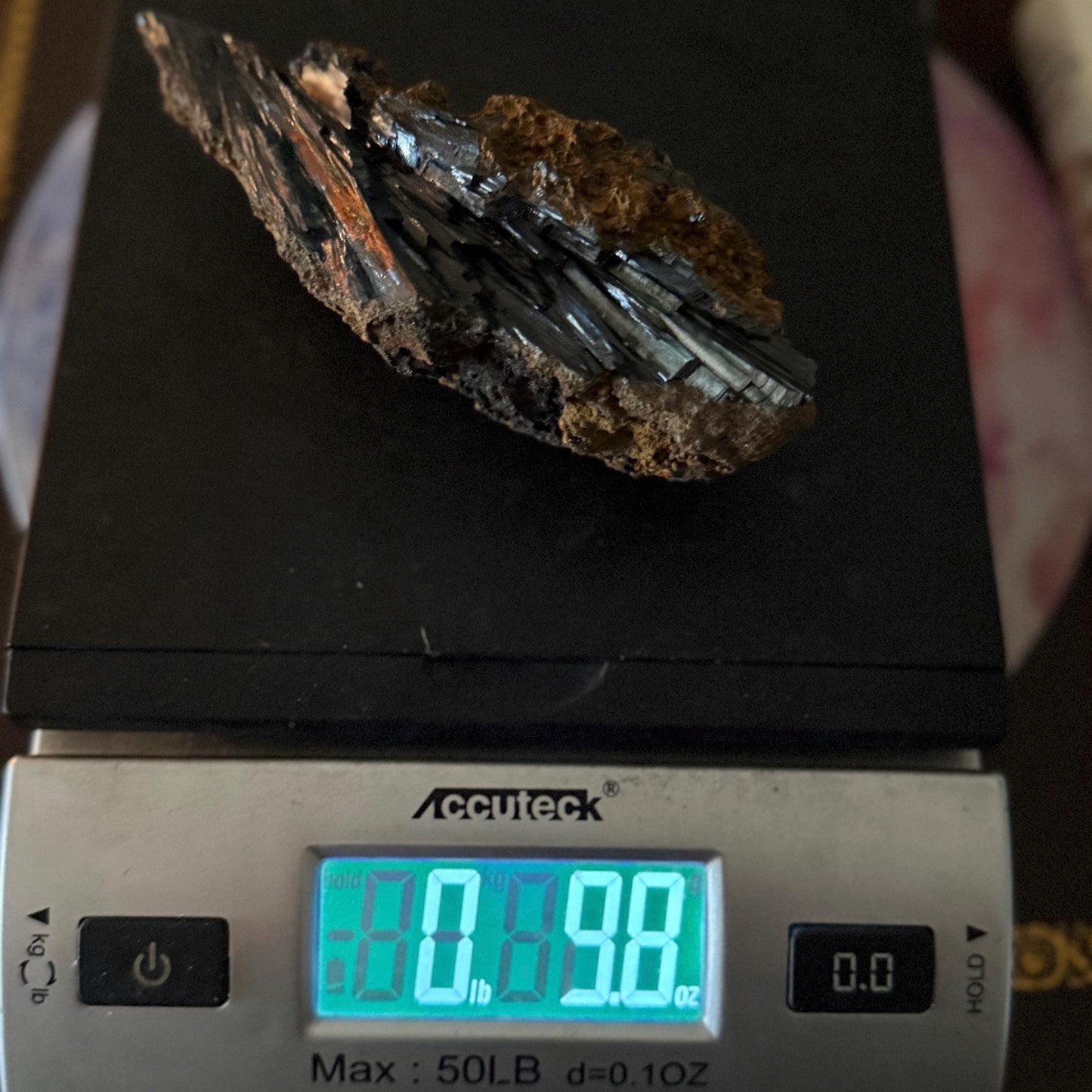 Rare Large Vivianite Crystal Specimen, Vivianite, Vivianite, Brazilian Vivianite, Reiki Energy, Crystal Collection, Reiki, 275 Grams/9.8 oz
