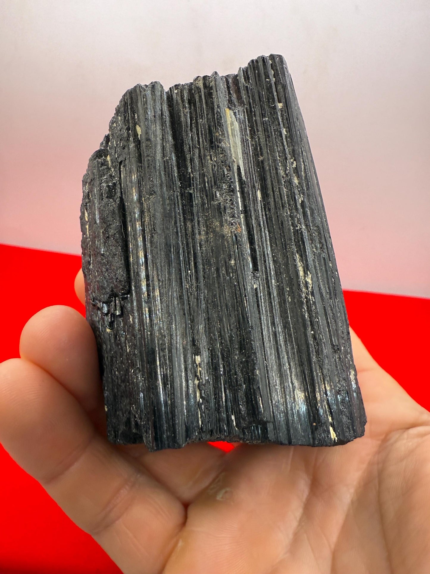 Black Tourmaline uncut natural stone, Brazilian Tourmaline, Psychic Protection, Rock Collection, Office Decor, Home Decor, 1 lb 3.0 ounces