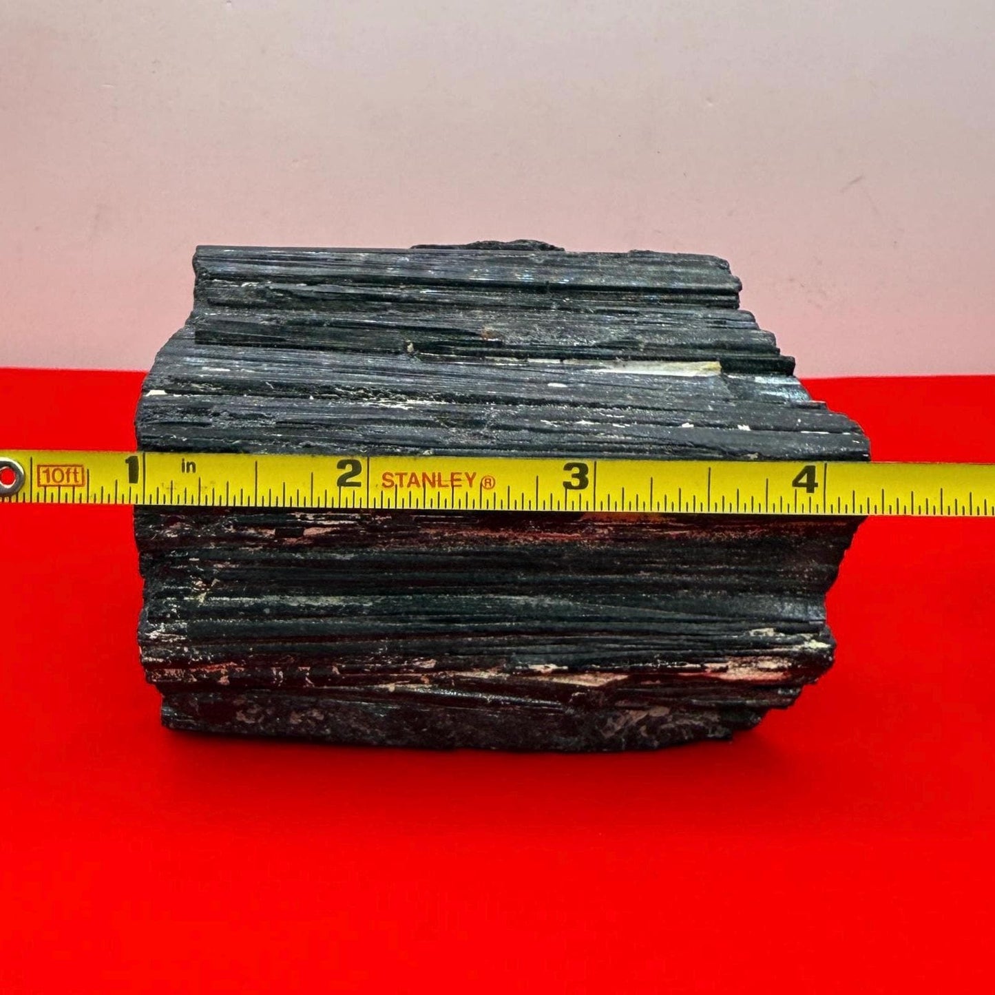 Black Tourmaline uncut natural stone, Brazilian Tourmaline, Psychic Protection, Rock Collection, Office Decor, Home Decor, 1 lb 3.0 ounces