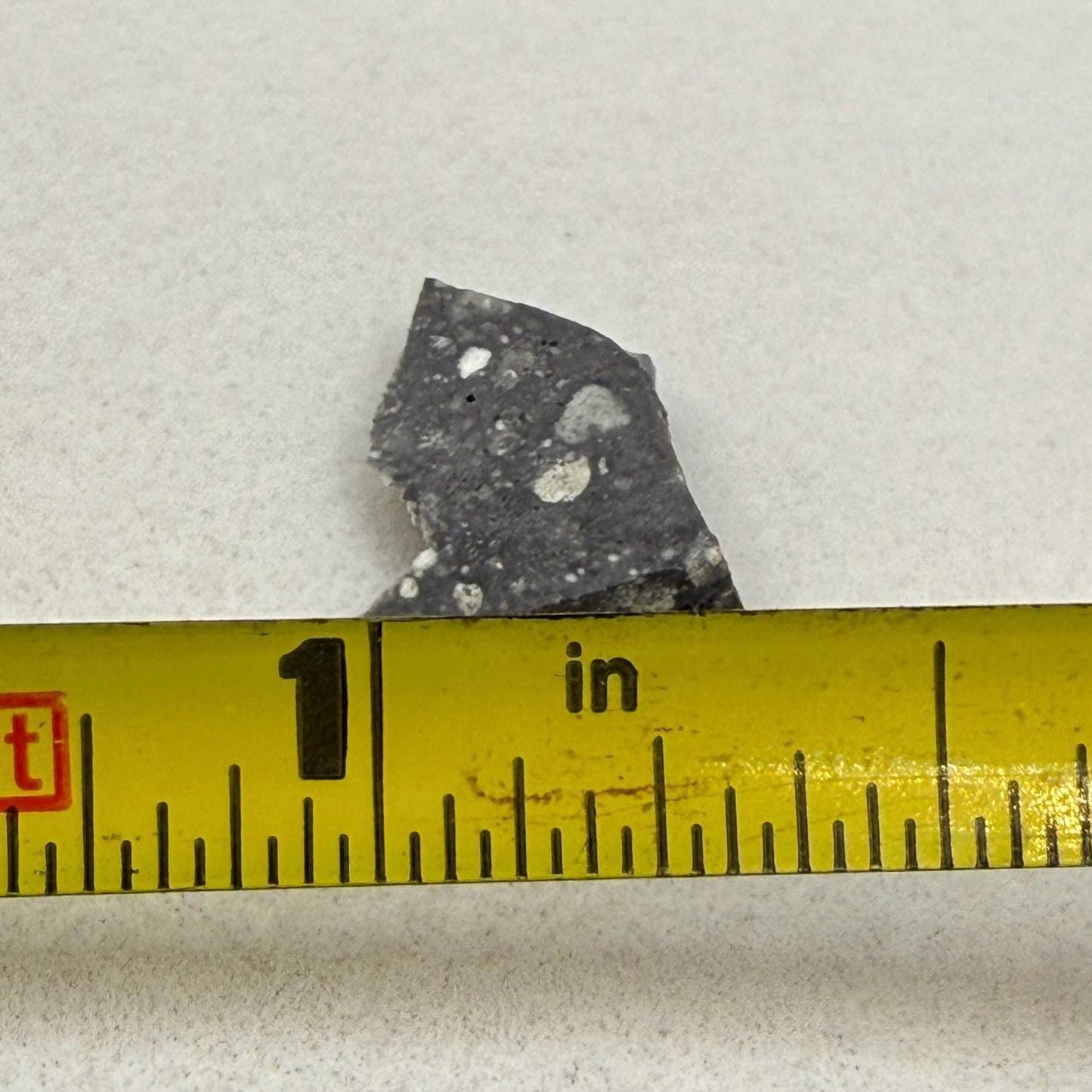 NWA 17679 Lunar Meteorite Slice, Rare Feldspathic Breccia Lunar, Mauritania, Africa, Moon Rock, Astronomy Gift, 0.34 grams