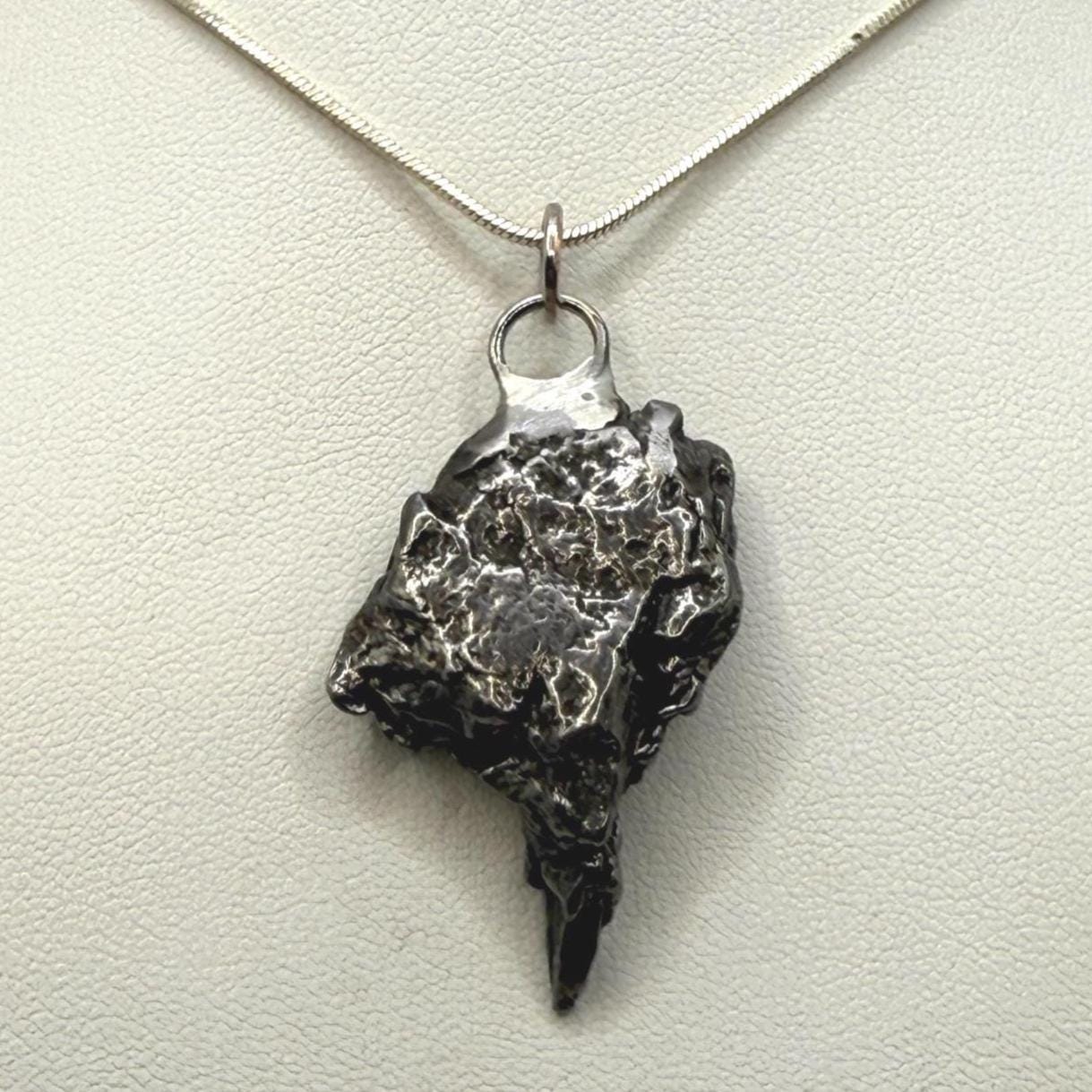 Beautiful Meteorite Campo del Cielo Pendant 15.12 Grams, Astronomy Gift, Authentic Meteorite, Meteorite Jewelry, Meteorite Pendant, COA