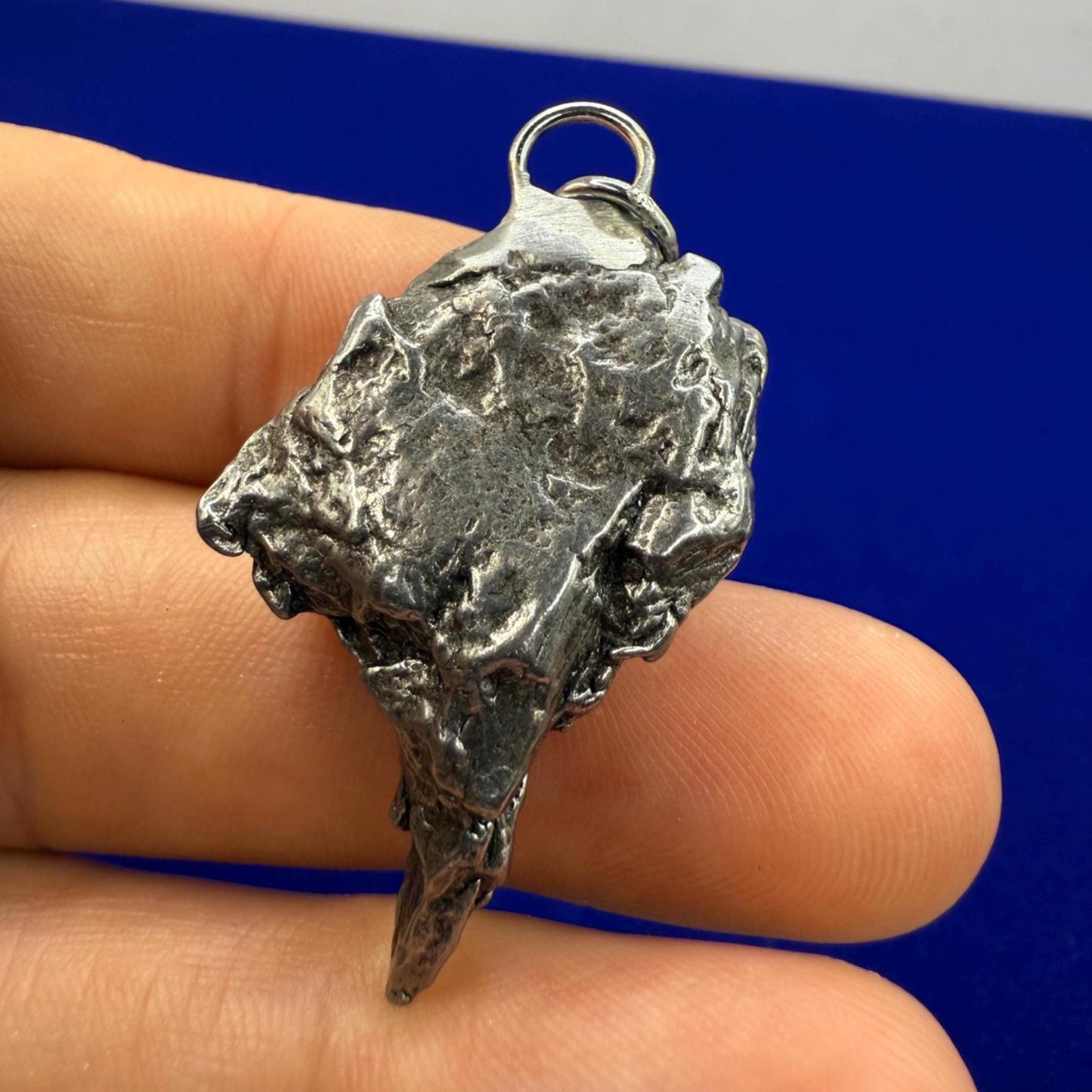 Beautiful Meteorite Campo del Cielo Pendant 15.12 Grams, Astronomy Gift, Authentic Meteorite, Meteorite Jewelry, Meteorite Pendant, COA