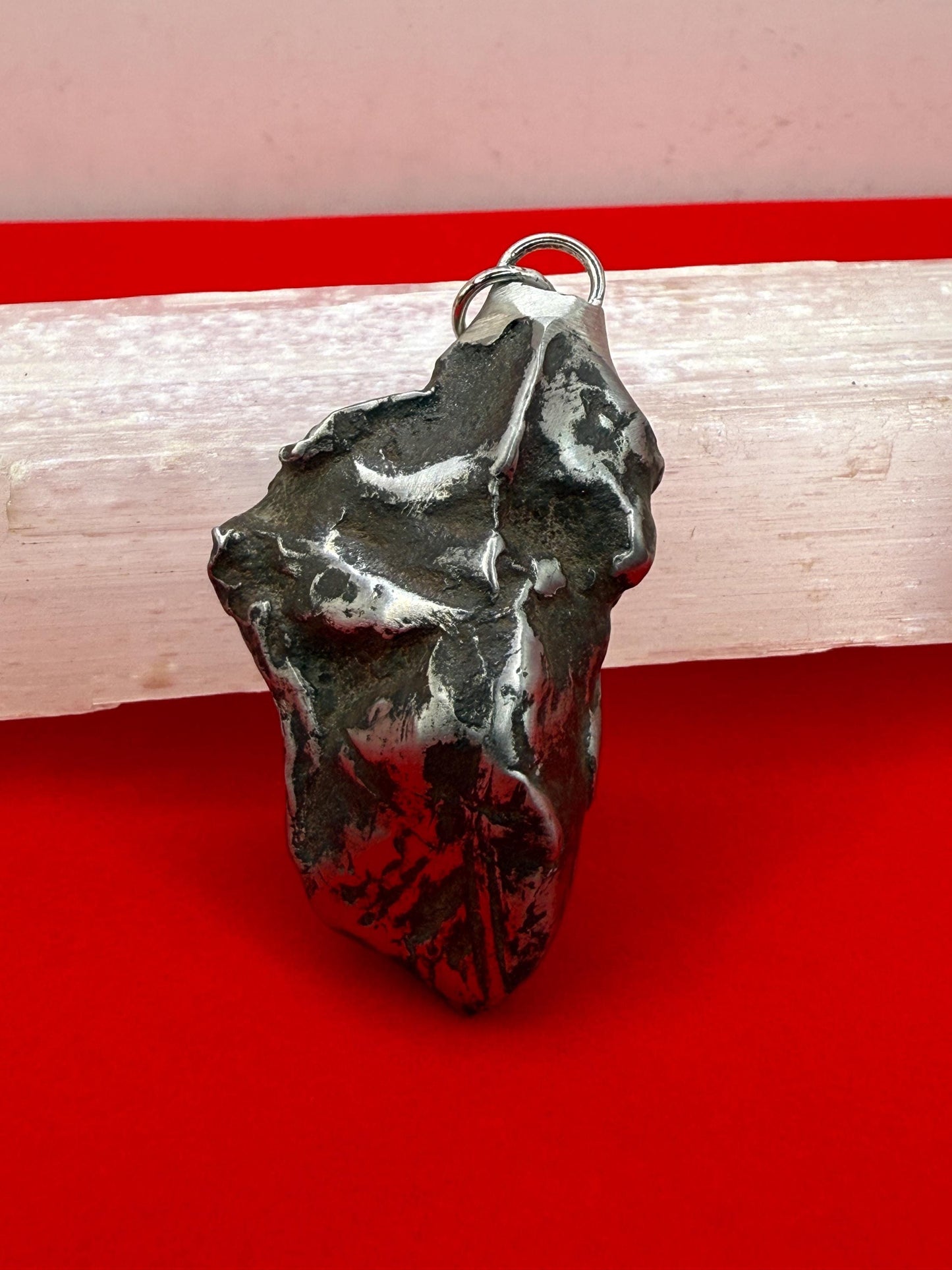 Unique Iron Meteorite Specimen Gebel Kamil, 46.02g, Astronomy Gift, Space Gift, Iron Meteorite, Egypt, Polished Meteorite, Space