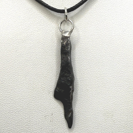 Agoudal Iron Meteorite Pendant: Handmade Astronomy Space Gift, Cosmic Pendant, 4.17 grams