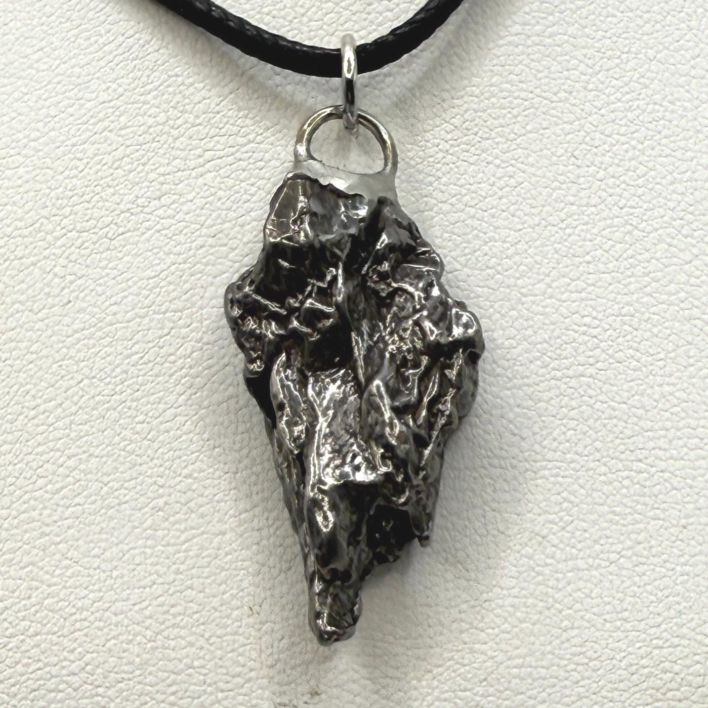 Beautiful Meteorite Campo del Cielo Pendant 12.56 Grams, Astronomy Gift, Authentic Meteorite, Meteorite Jewelry, Meteorite Pendant, COA