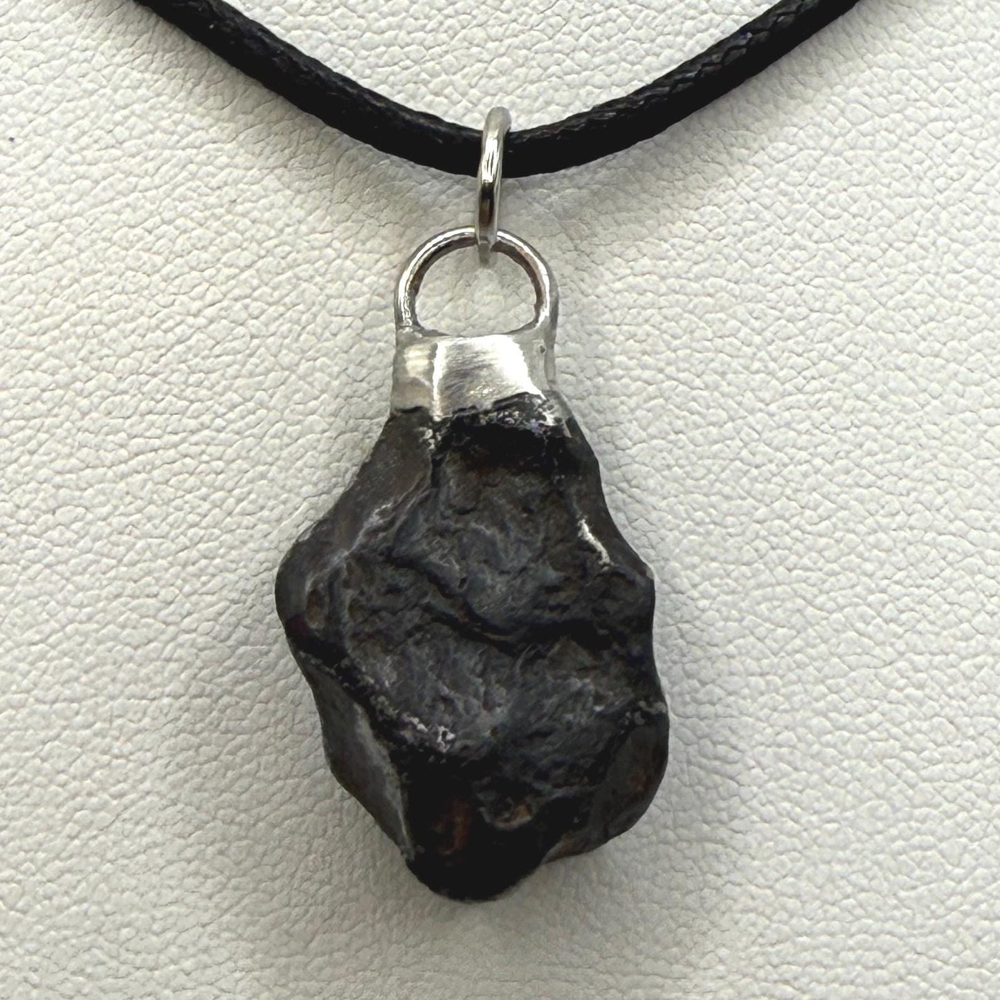 Agoudal Iron Meteorite Pendant: Handmade Astronomy Space Gift, Cosmic Pendant, 8.25 grams