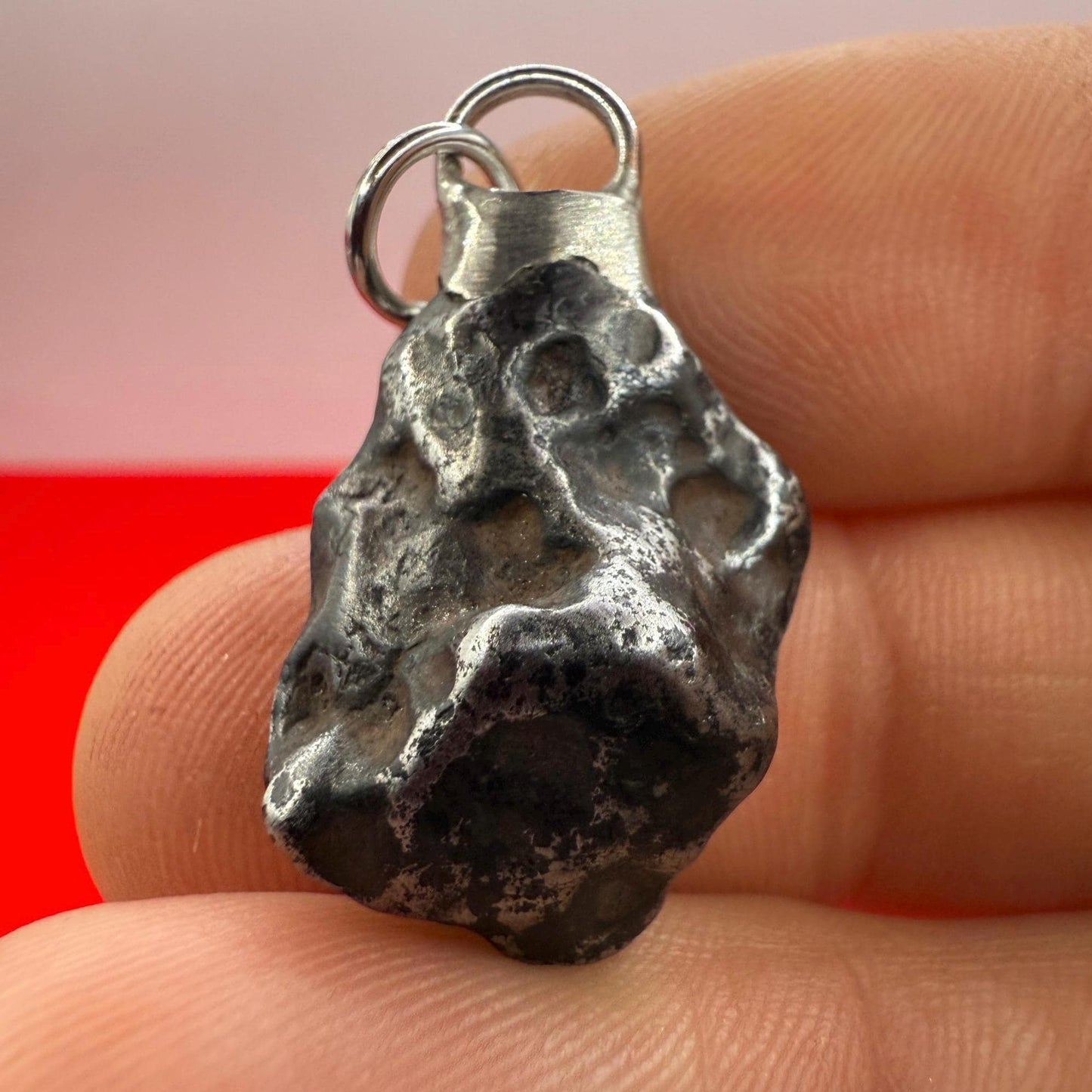 Agoudal Iron Meteorite Pendant: Handmade Astronomy Space Gift, Cosmic Pendant, 8.25 grams