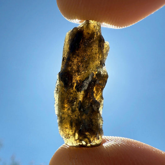 Darwin Glass Tektite: Tasmanian Impactite Talisman, 2.08 grams