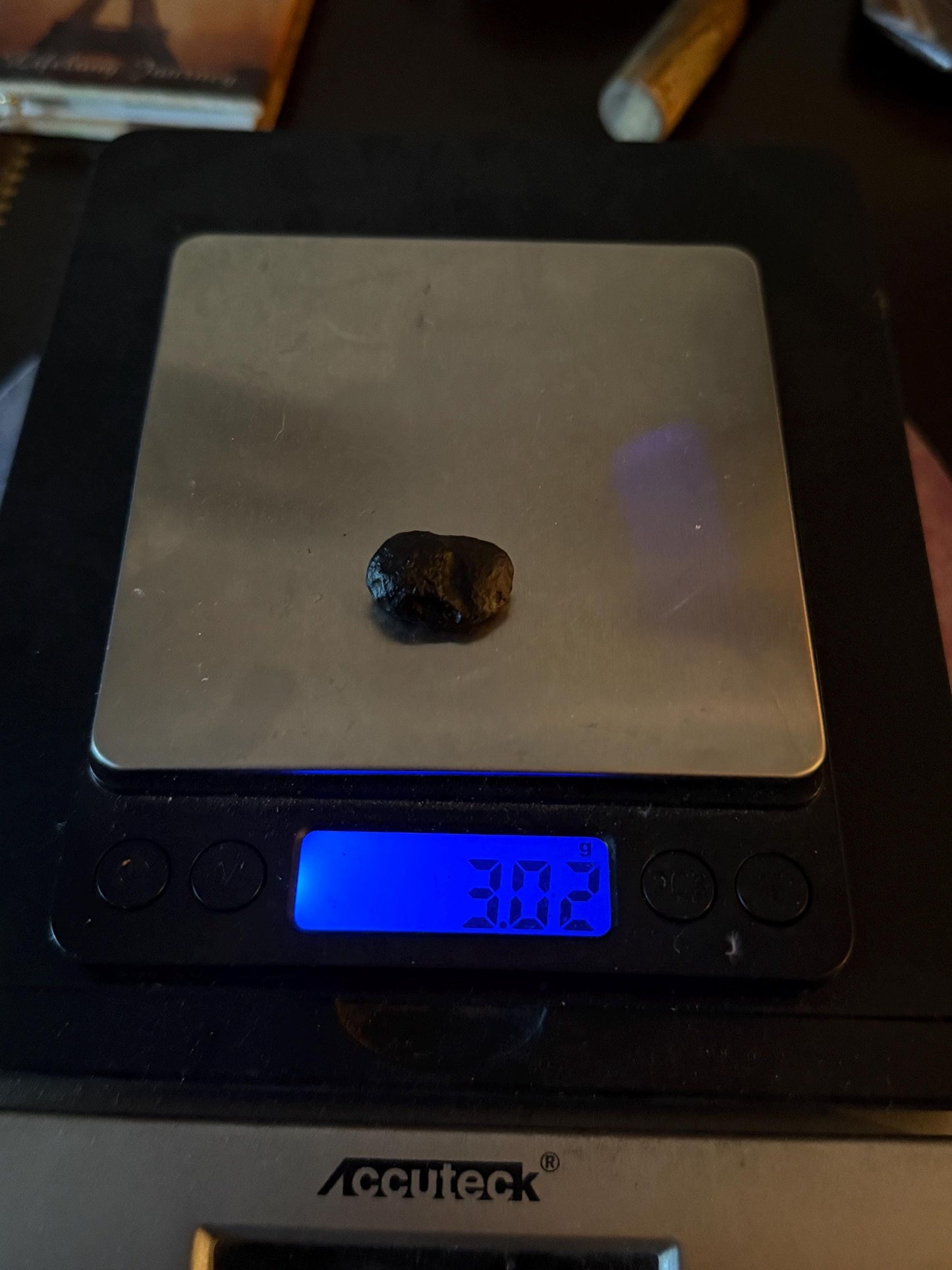 Saffordite Specimen, Cintamani, Rare and Beautiful, Shamanic, Arizona, Pseudotektite, Obsidian, Metaphysical, 3.02 grams