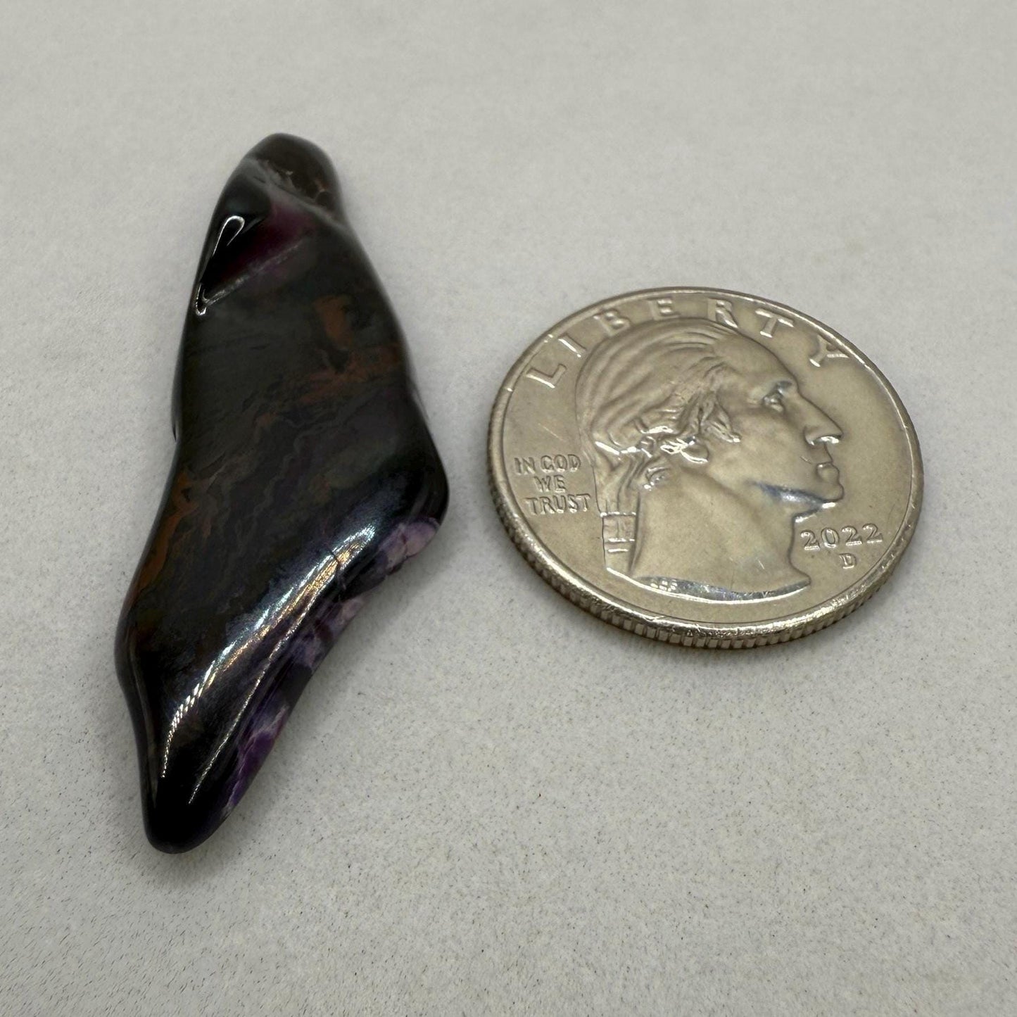 Polished Sugalite Specimen: Rare South African Reiki Stone, 6.25 grams