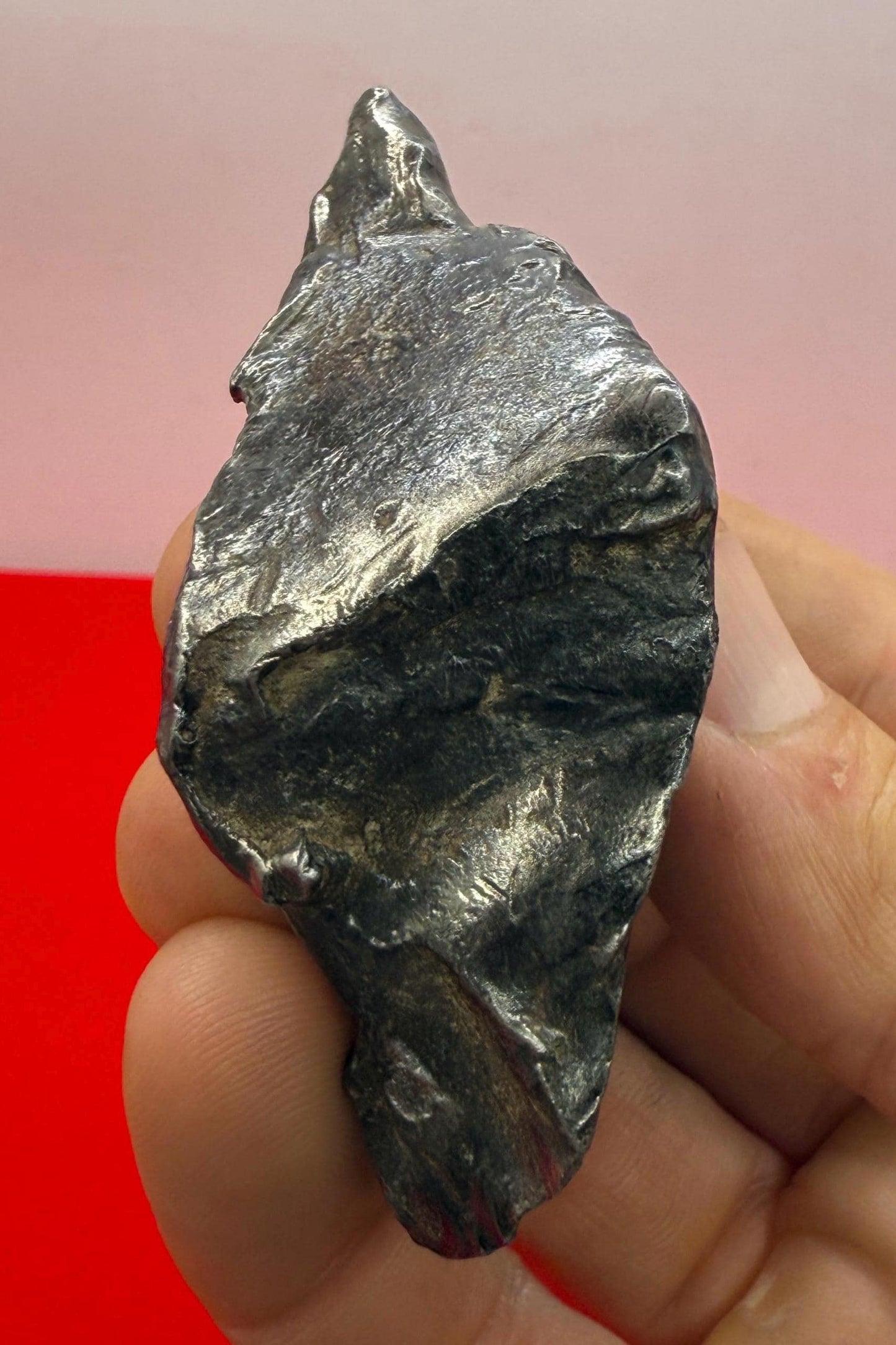 Gebel Kamil Iron Meteorite Specimen: Polished Ataxite from Egypt, 153.07 grams