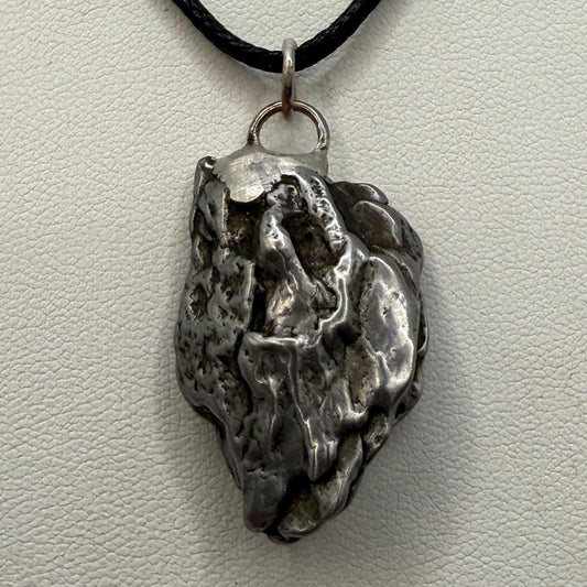Beautiful Meteorite Campo del Cielo Pendant 20.44 Grams, Astronomy Gift, Authentic Meteorite, Meteorite Jewelry, Meteorite Pendant, COA