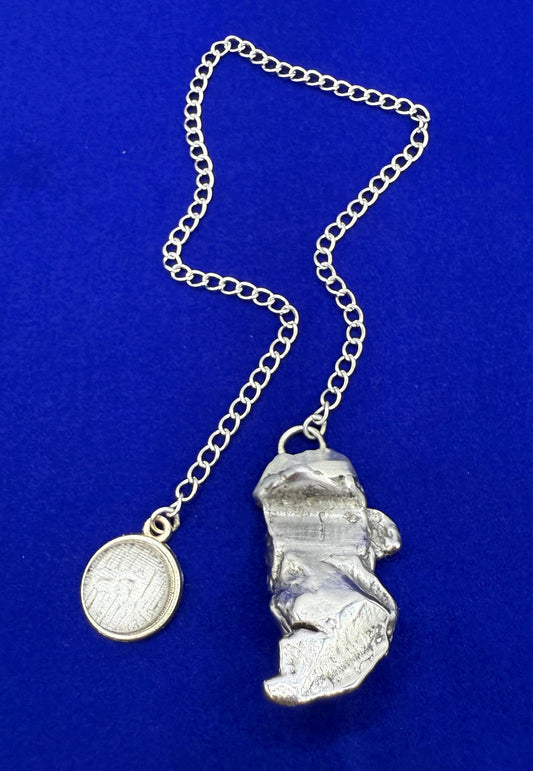 Beautiful Aletai Meteorite Pendulum, 24.75 grams, Astronomy Gift, Meditation Tool, Authentic Meteorite, Pendulum, Meteorite Pendant