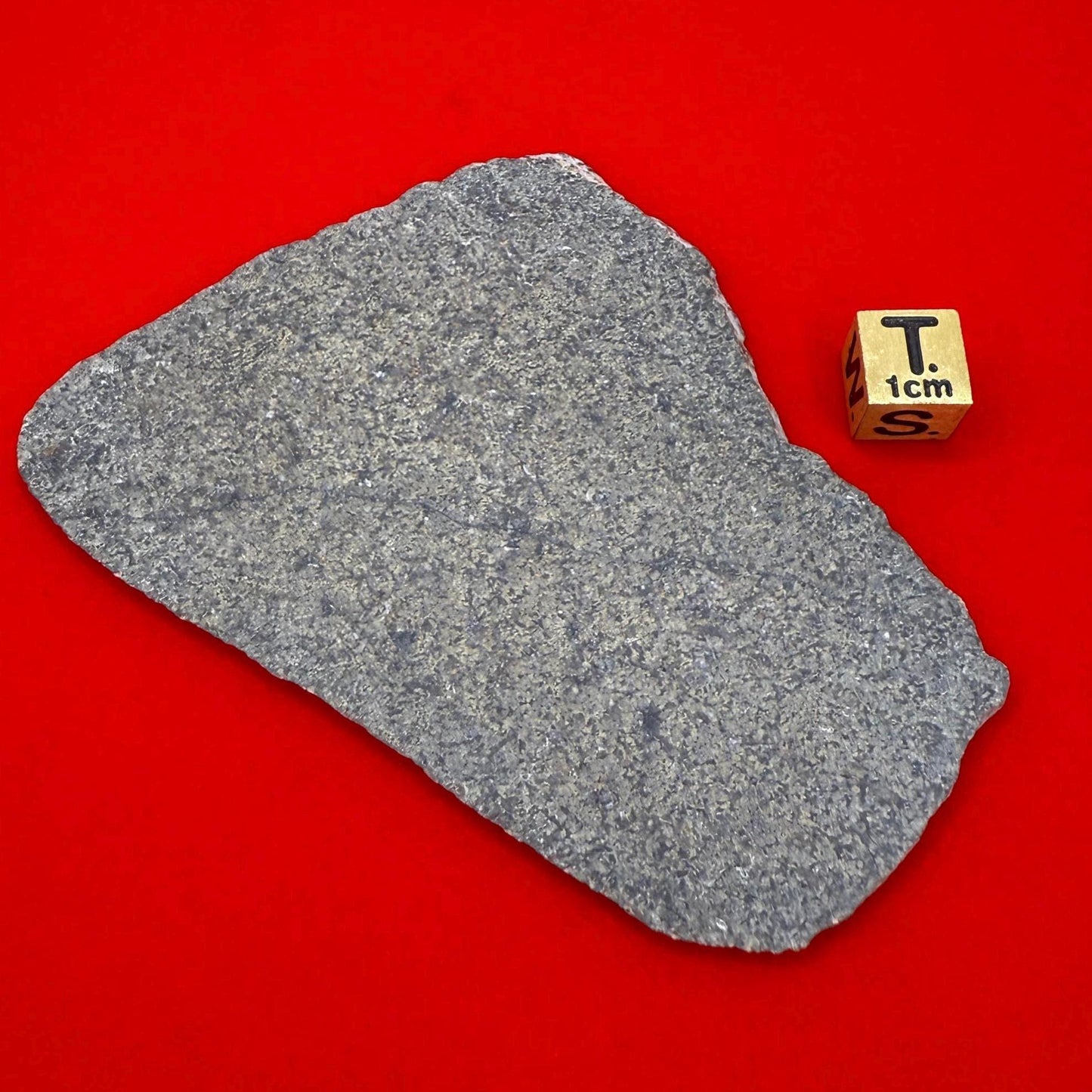 Rare Martian Meteorite Slice – 32.91g NWA 17472 Basaltic Shergottite | Certified Mars Rock | Collectible Space Specimen